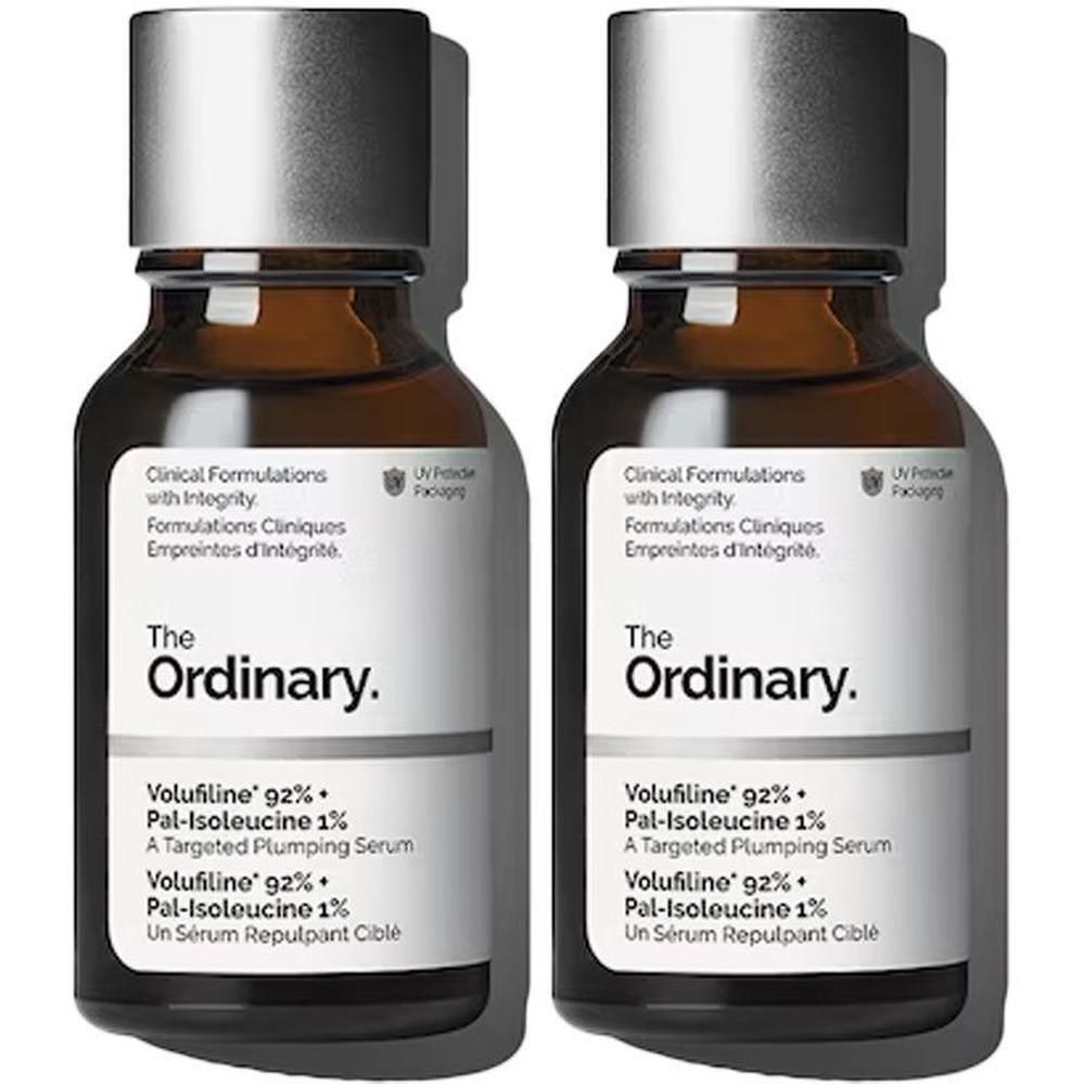 Deux flacons The Ordinary Volufiline 92% + Pal-Isoleucine 1%.