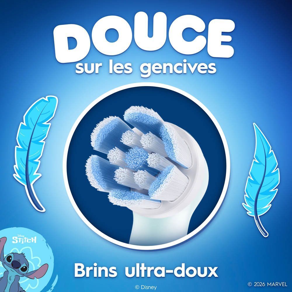 Protection dentaire : la brosse Oral-B iO Kids nettoie les zones difficiles d'accès.