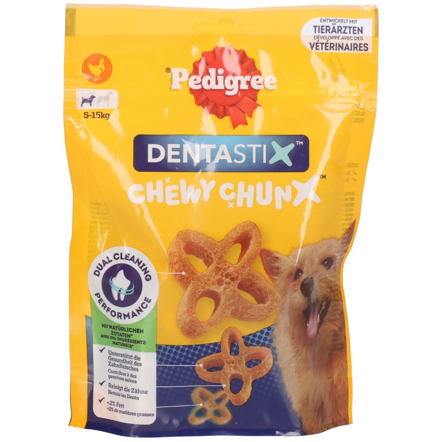 Pedigree Denta Chew Chunks Mini Poulet Friandises Dentaires pour Chien