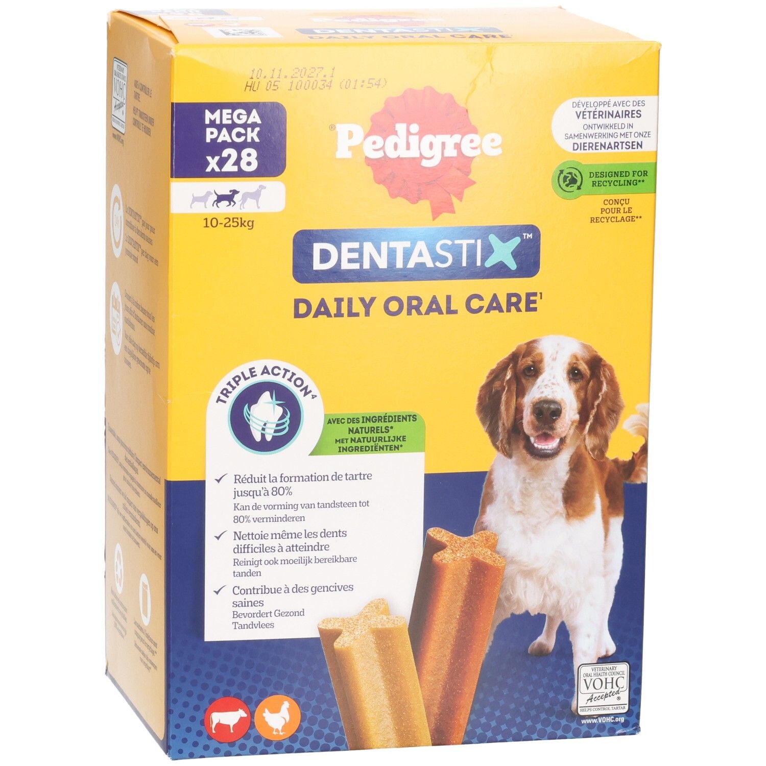 Pedigree Dentastix Daily Oral Care, Mega Pack x28 pour chiens de 10-25kg.