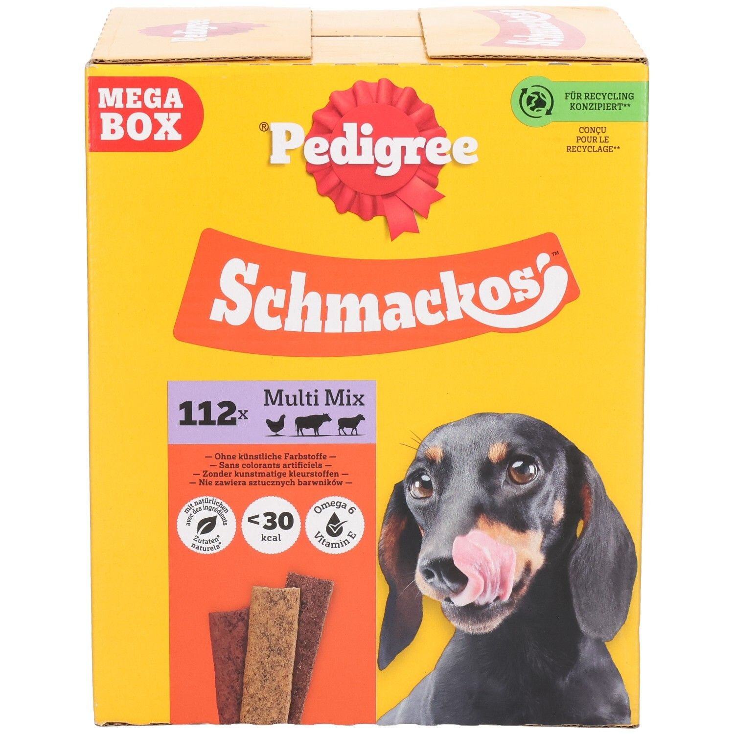 Pedigree Schmackos Multi Mix, 112 pièces, Mega Box.