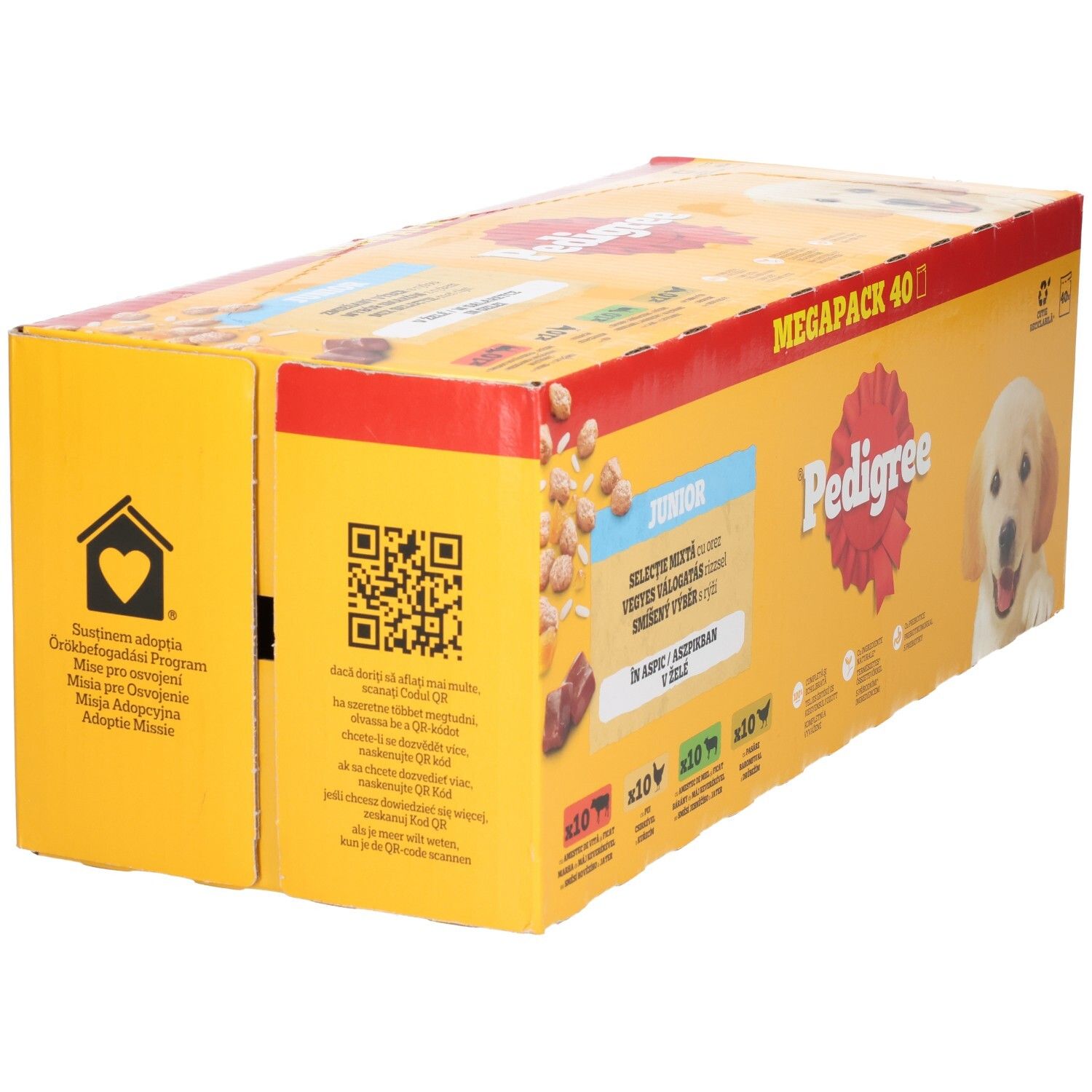 Pedigree Junior Megapack 40 nourriture pour chien.