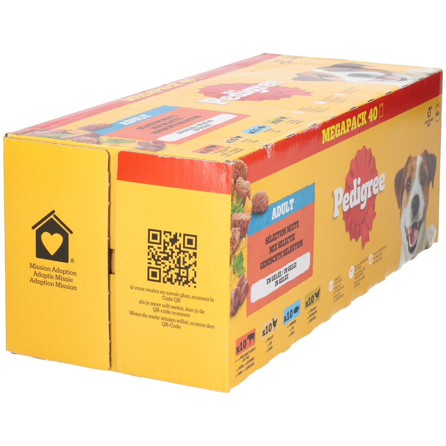 Pedigree Megapack 40 bols de nourriture pour chien.