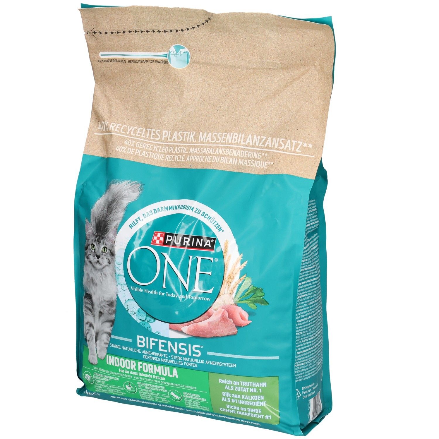 Nourriture pour chat Purina ONE BIFENSIS Indoor Formula, sac de 3kg.