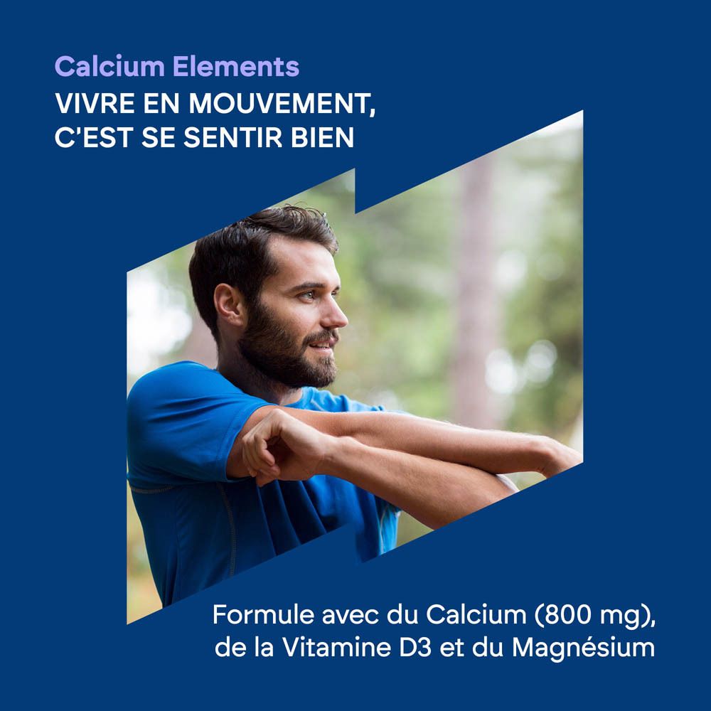 Bouteille Nutralie Calcium 800 mg mettant en avant la composition : Calcium, Vitamine D3, Magnésium.