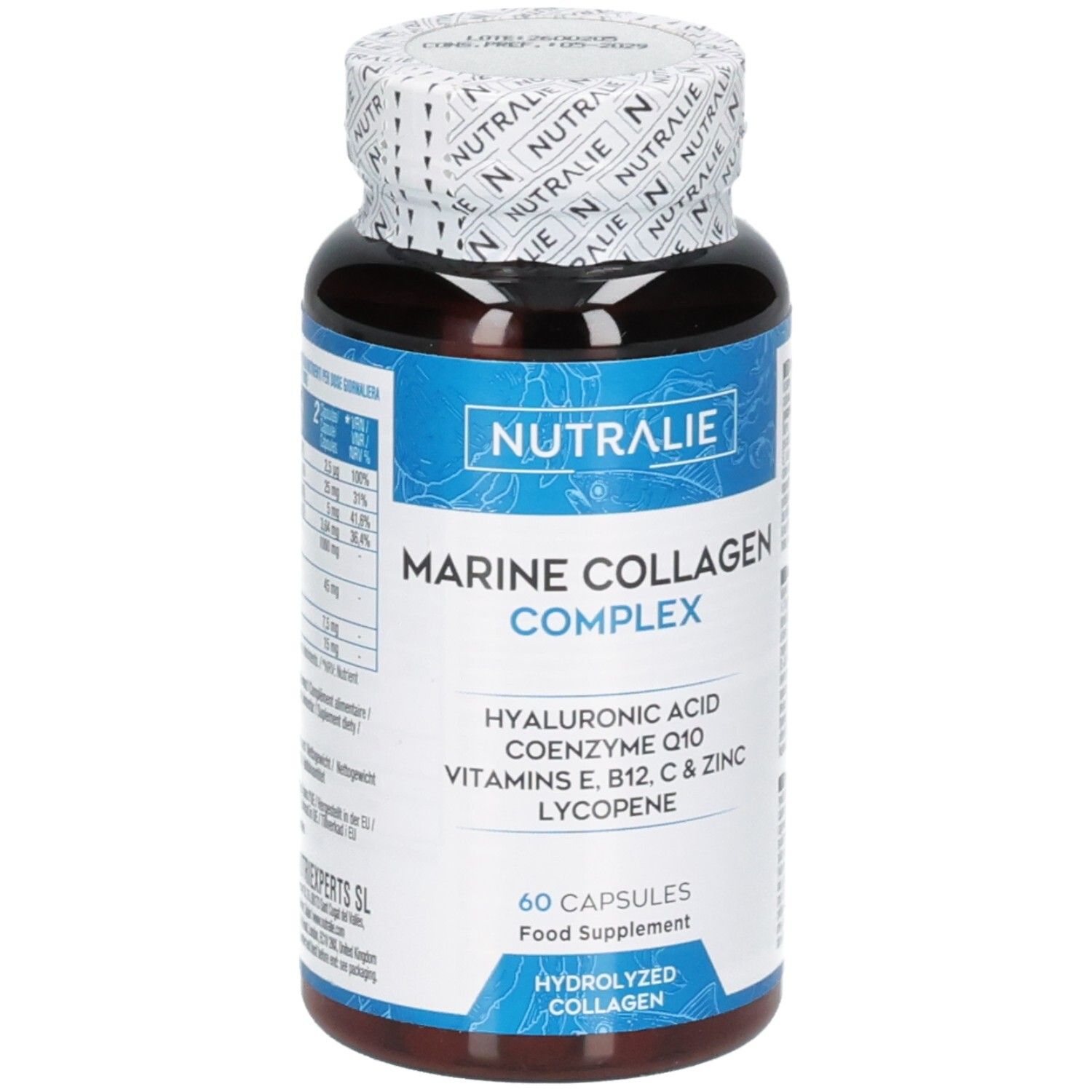 Nutralie Marine Collagen Complex Gélules, 60 pièces.