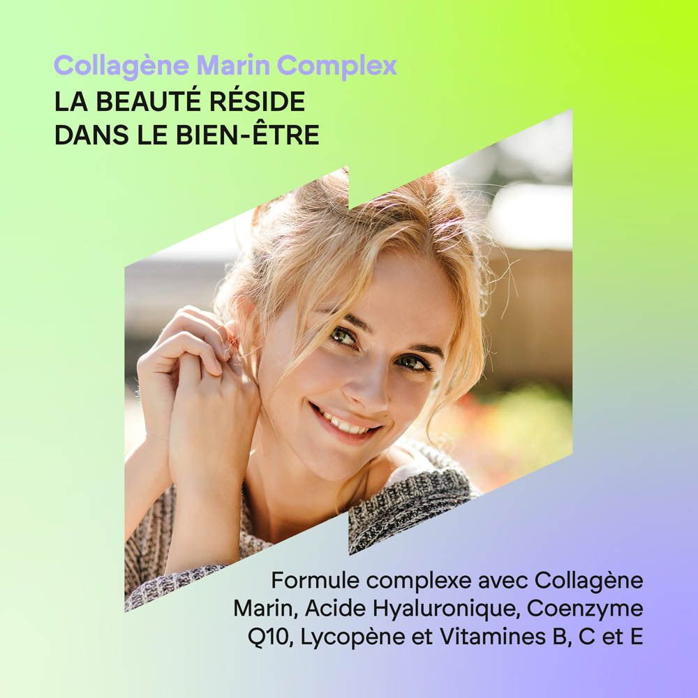 Dos de Nutralie Collagène Marin Complex Gélules avec informations nutritionnelles.