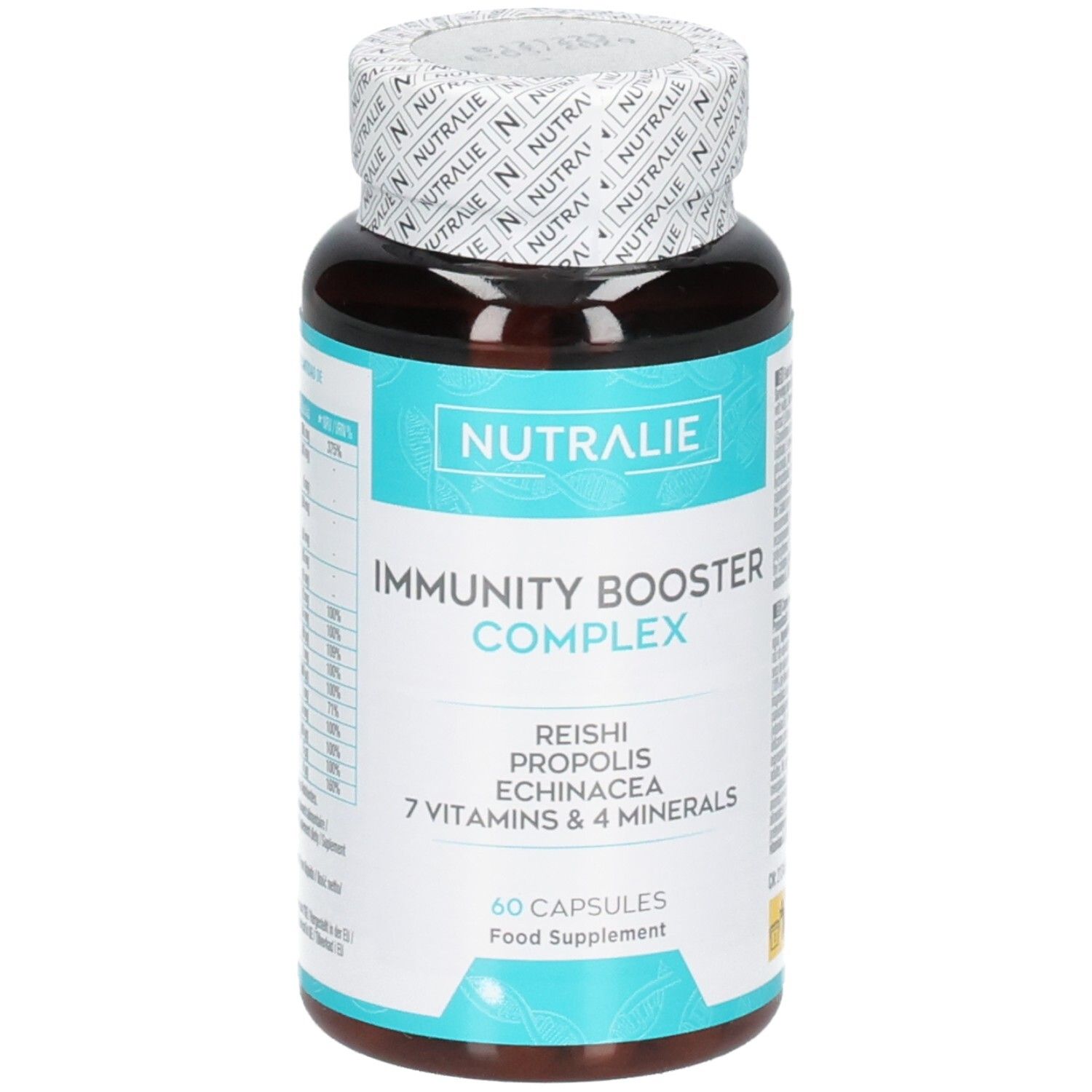 Bouteille Nutralie Immunity Booster Complex de 60 gélules.