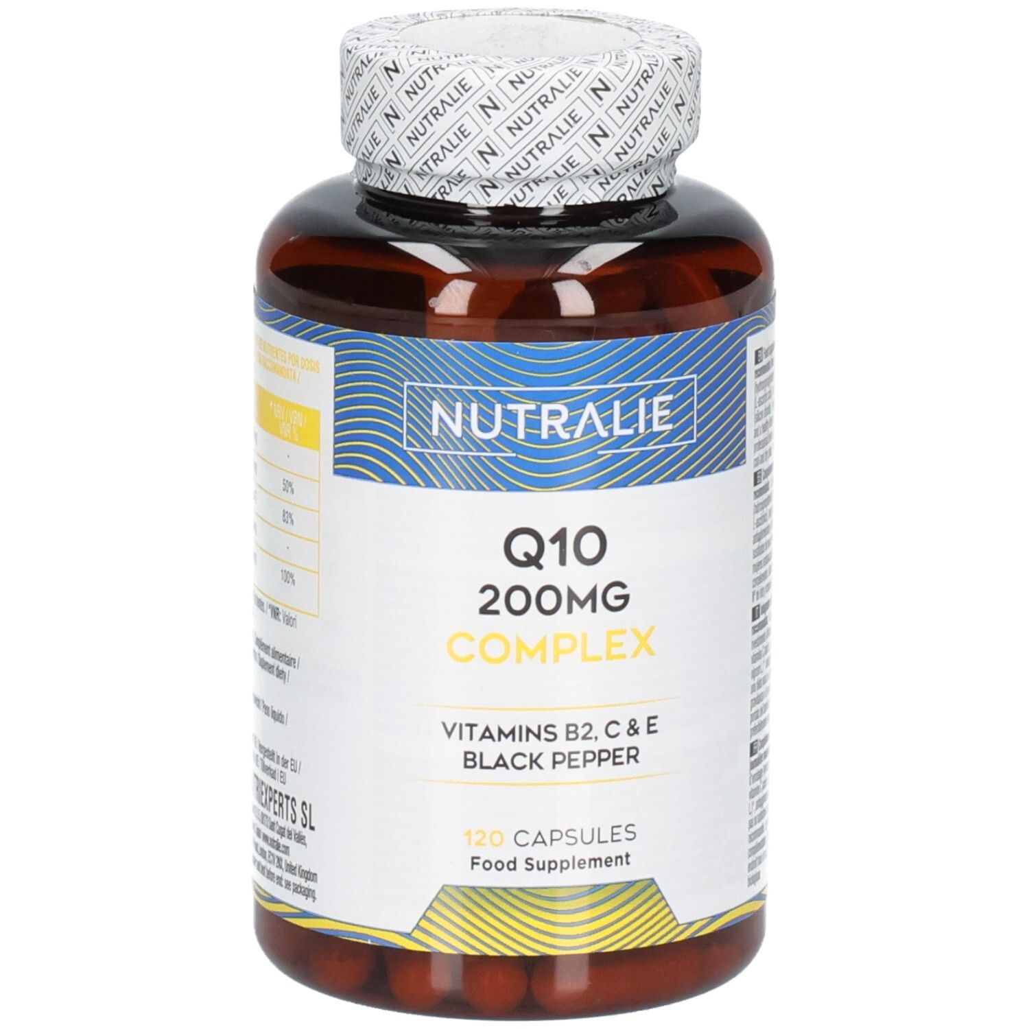 Nutralie Q10 Complex 200mg, 120 gélules.