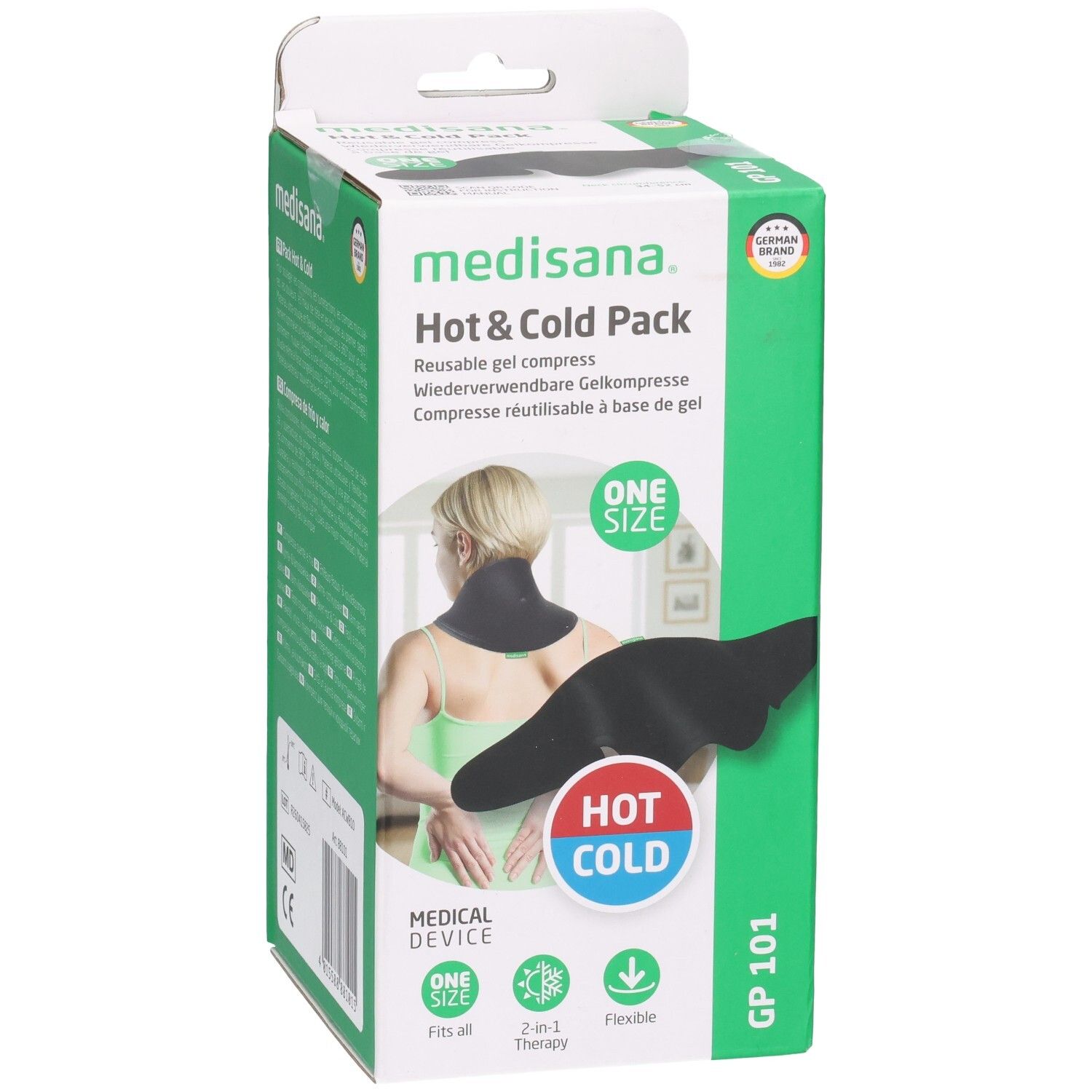 Medisana Hot & Cold Pack coussin de nuque, réutilisable, flexible, pour application chaude et froide.