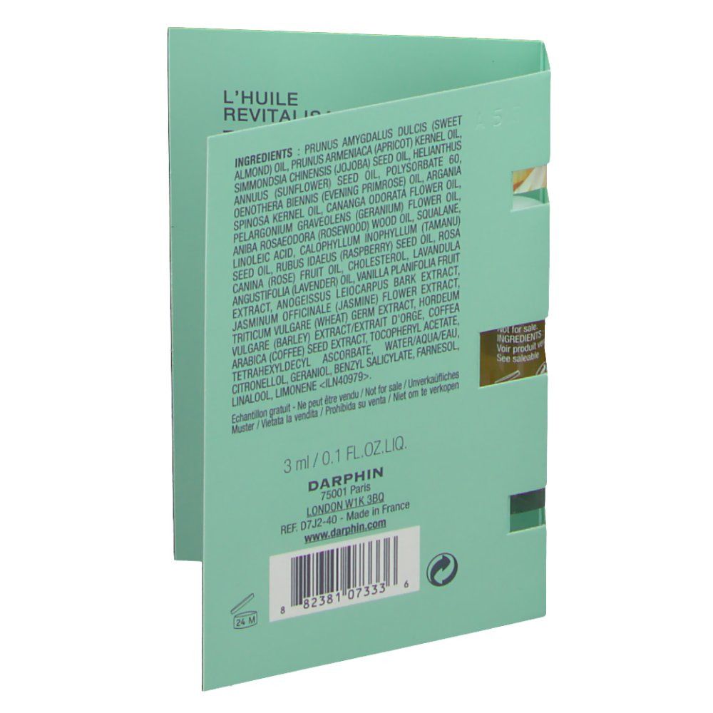 DARPHIN Huile revitalisante pour Visage, Corps et Cheveux Échantillon
