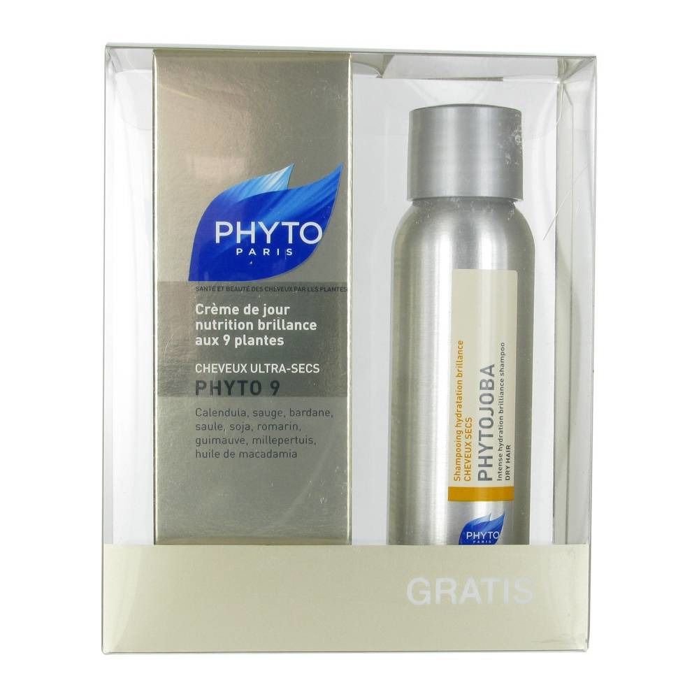 PHYTO 9 Crème de jour nutrition brillance + PHYTOJOBA Shampooing