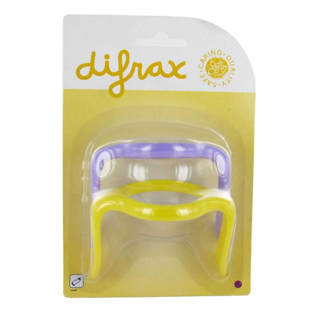 Difrax Poignée pour Biberon S Natural Grand+Petit Jaune/Violet
