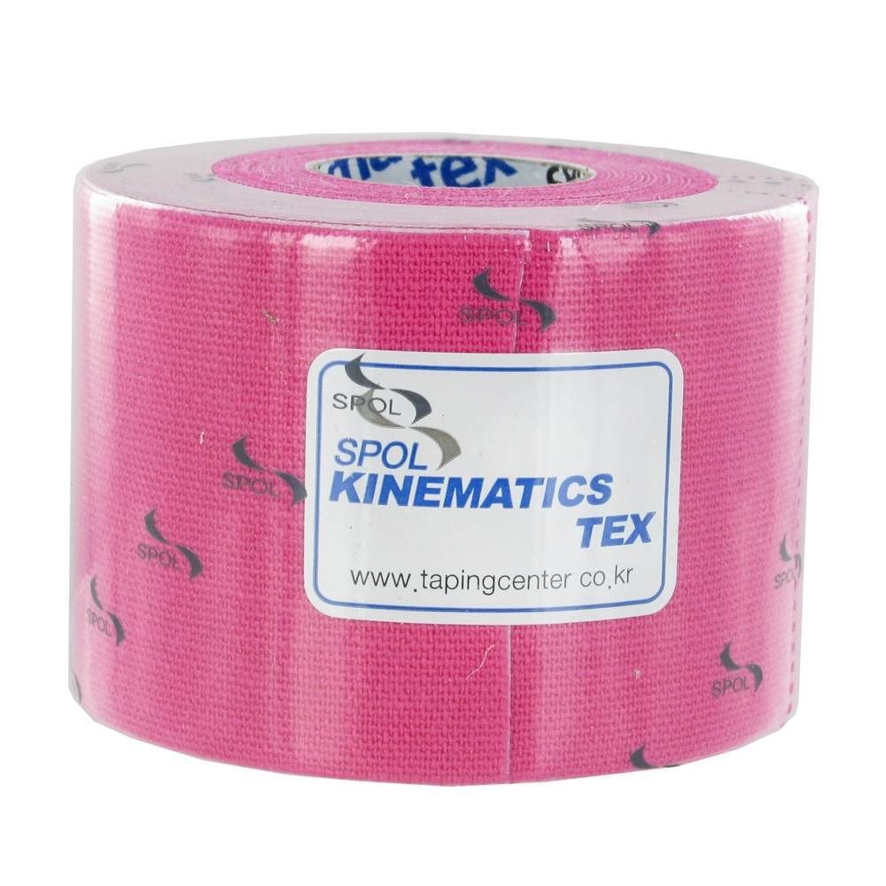 Kinematics Tex Bande kinésiologique Rose 5 cm x 5 m