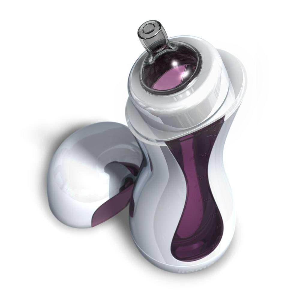 iiamo Go Biberon auto-chauffant Blanc/Rose