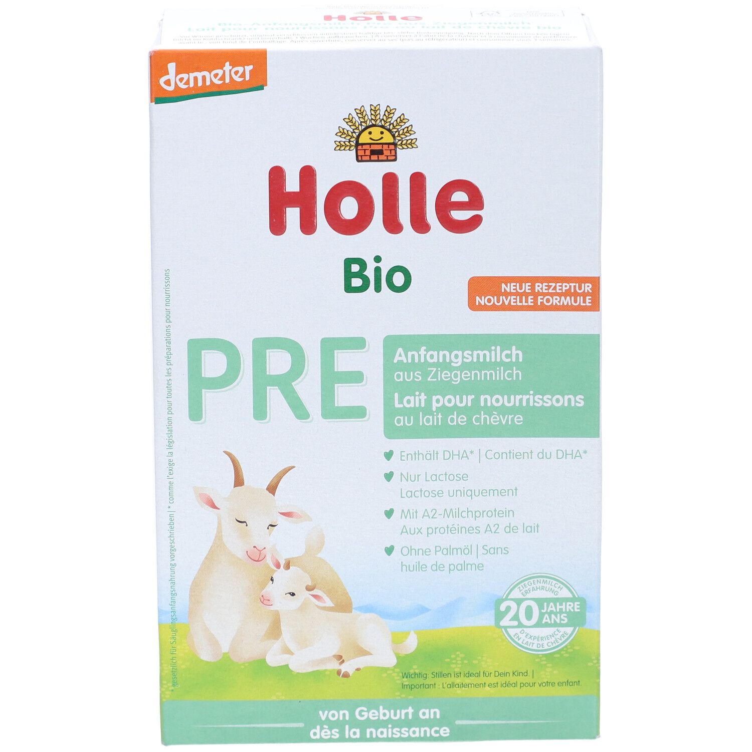 HOLLE Bio PRE Lait pour nourissons au lait de chèvre