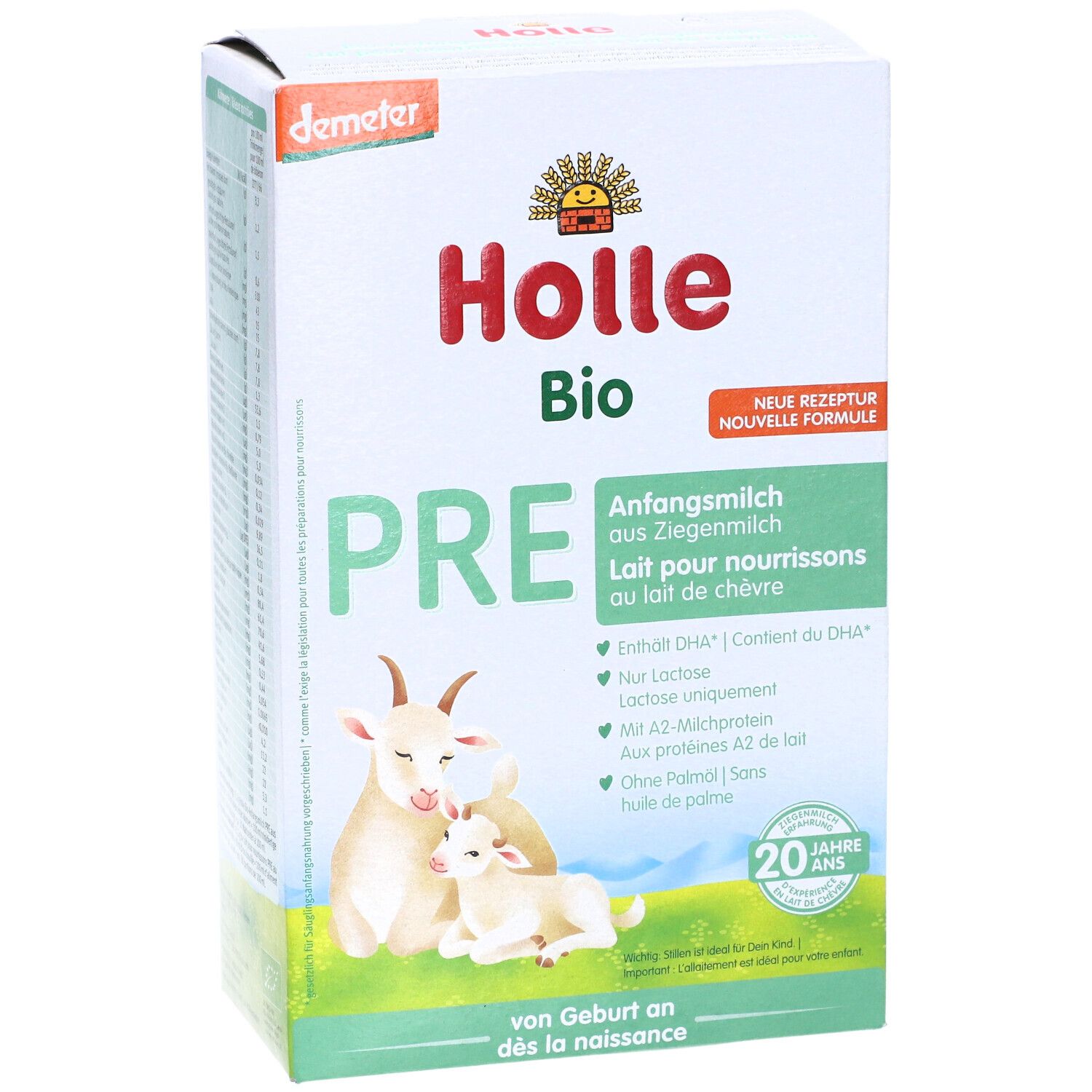 HOLLE Bio PRE Lait pour nourissons au lait de chèvre