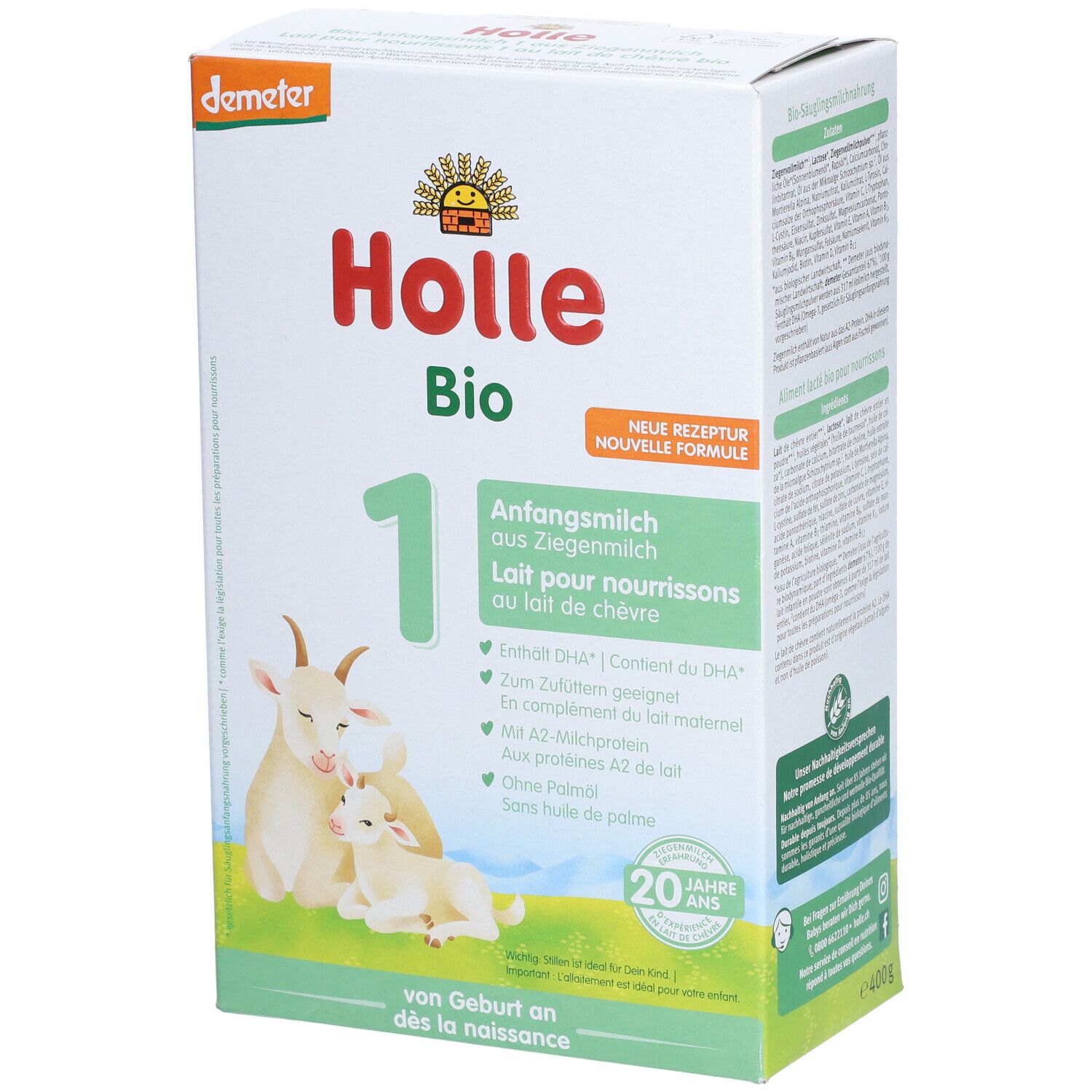 Holle Lait pour nourrissons 1 bio au lait de chèvre