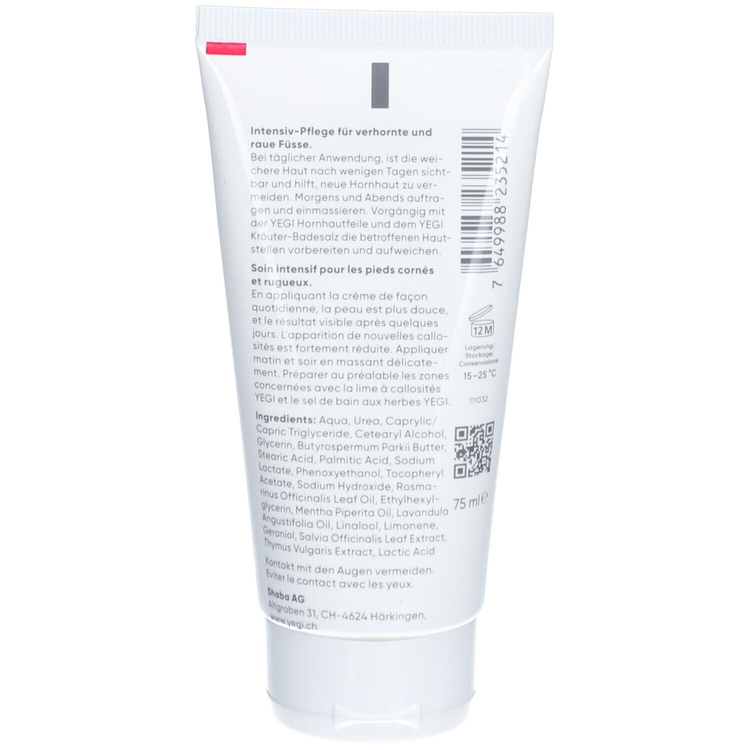 YEGI Crème Anticallosités Urea Forte