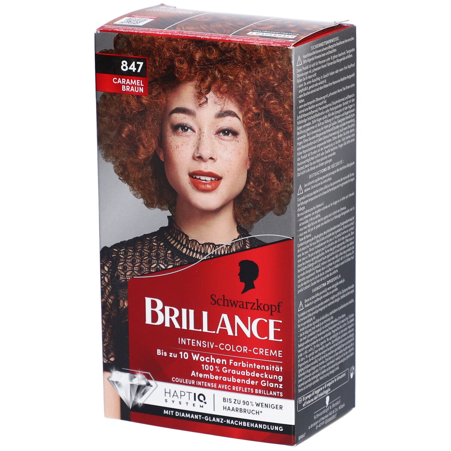 Schwarzkopf Brillance Coloration 847 caramel brun