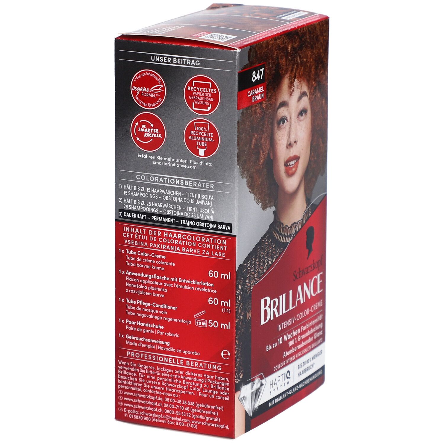 Schwarzkopf Brillance Coloration 847 caramel brun