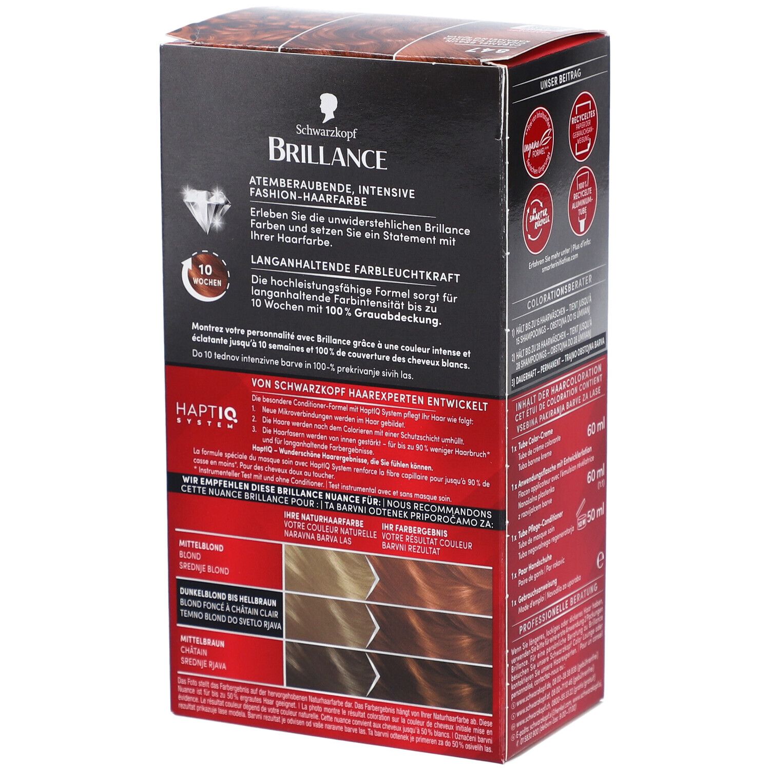 Schwarzkopf Brillance Coloration 847 caramel brun