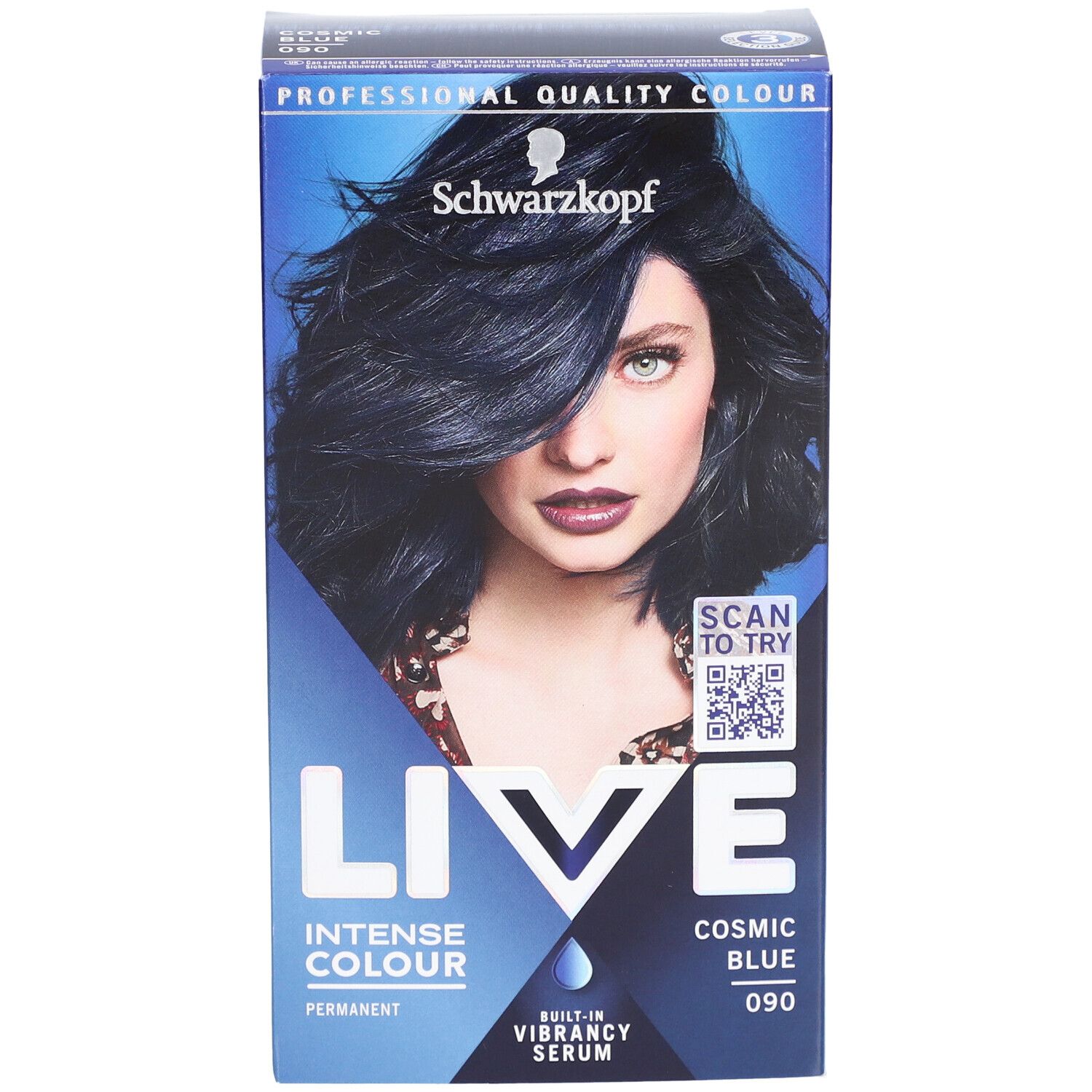Schwarzkopf LIVE Coloration permanente 090 Cosmic Blue