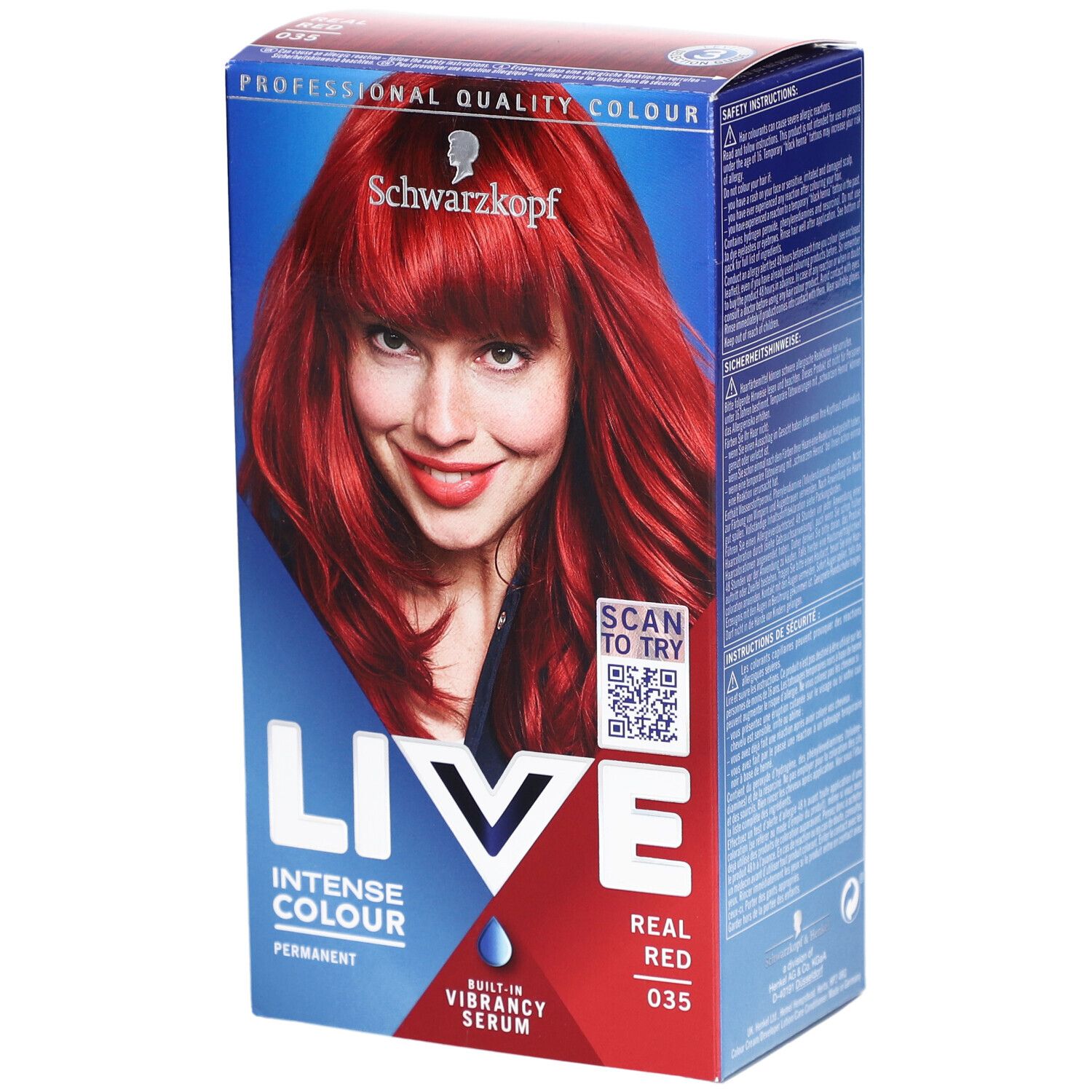 Schwarzkopf LIVE coloration permanente 035 real red