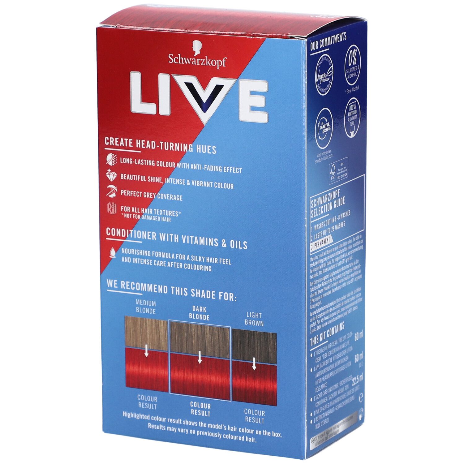 Schwarzkopf LIVE coloration permanente 035 real red