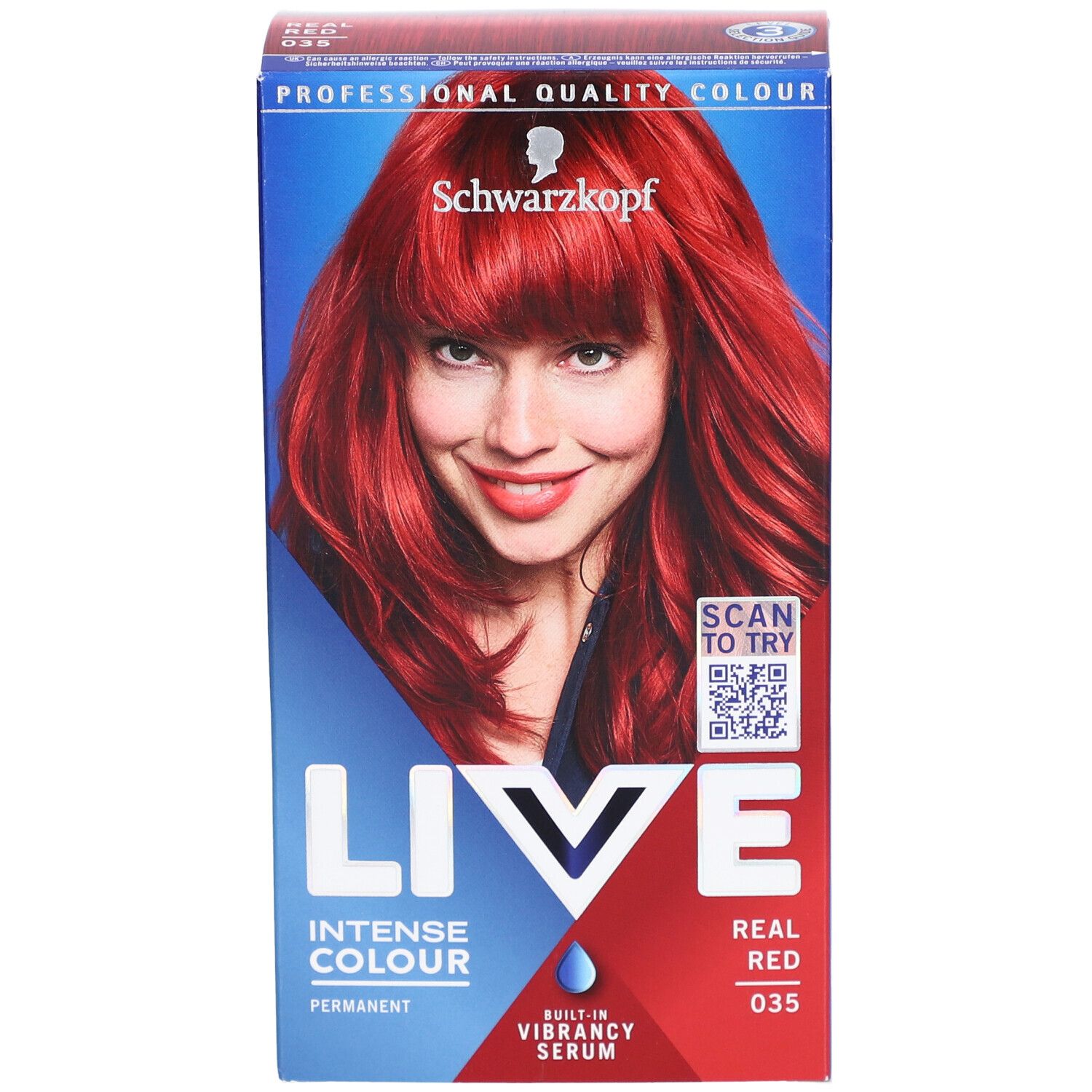 Schwarzkopf LIVE coloration permanente 035 real red
