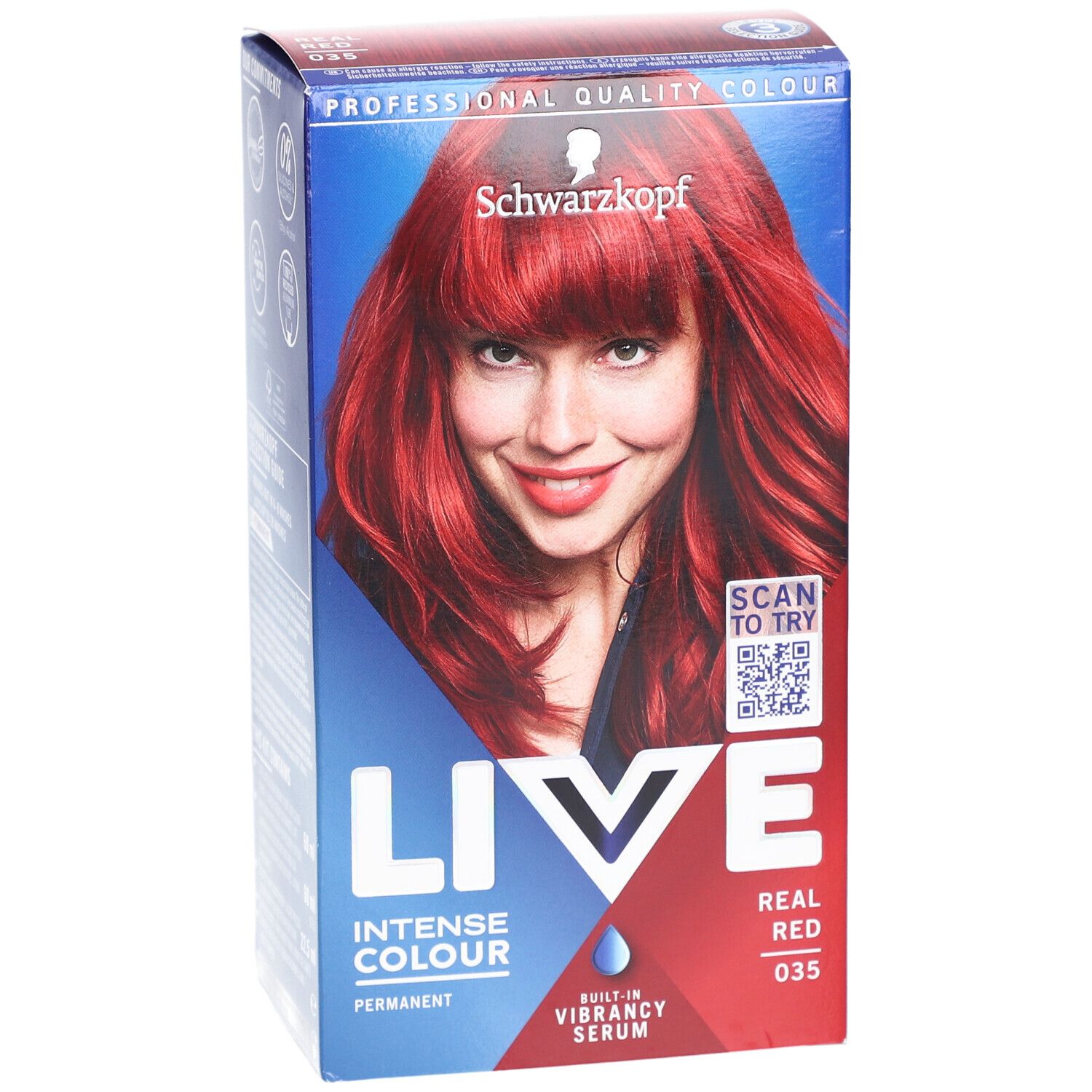 Schwarzkopf LIVE coloration permanente 035 real red