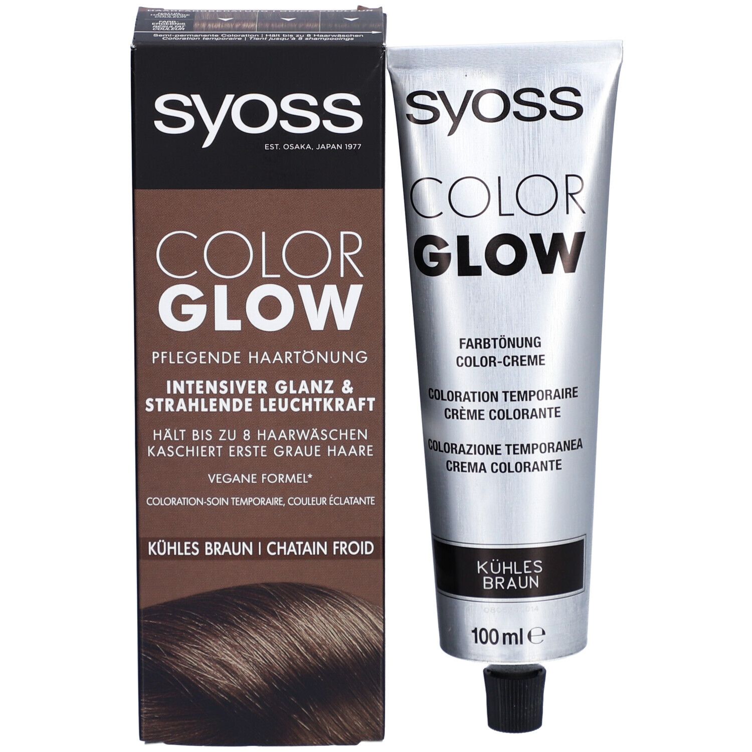 SYOSS ColorGLOW coloration soin ton sur ton brun froid