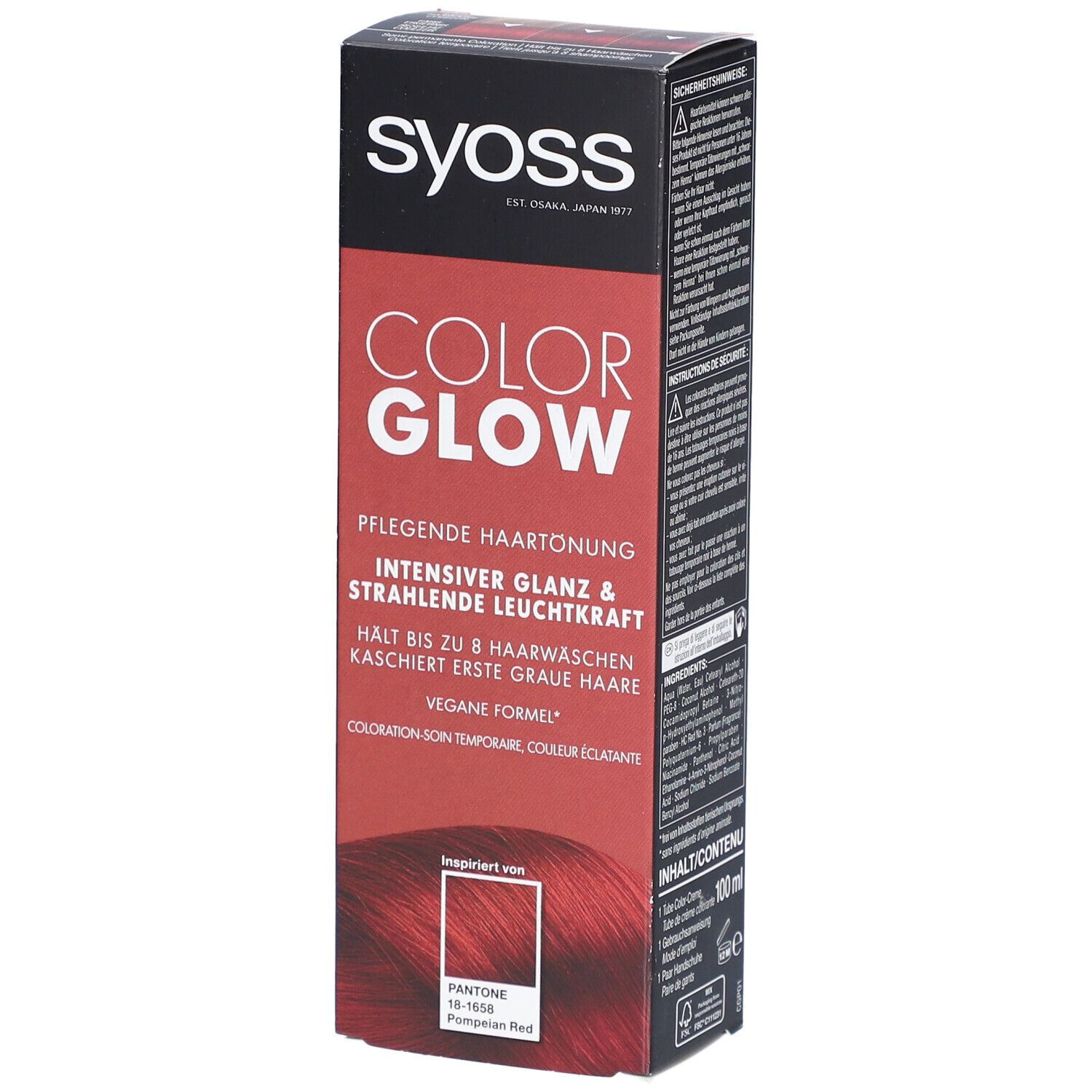 Syoss® Permanente Coloration 18-1658 Pompeian Red - Intensives, langanhaltendes Rot