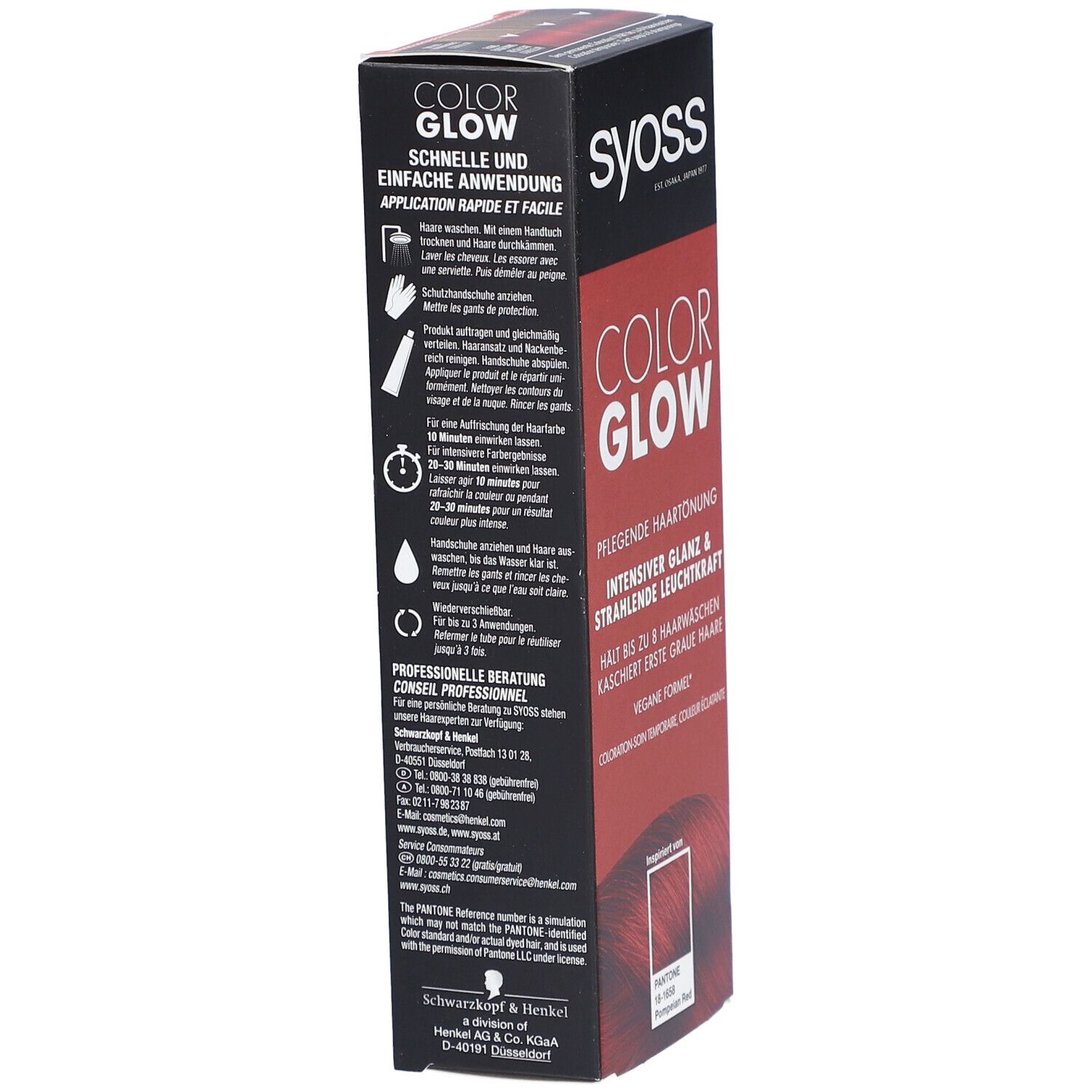 Syoss® Permanente Coloration 18-1658 Pompeian Red - Intensives, langanhaltendes Rot