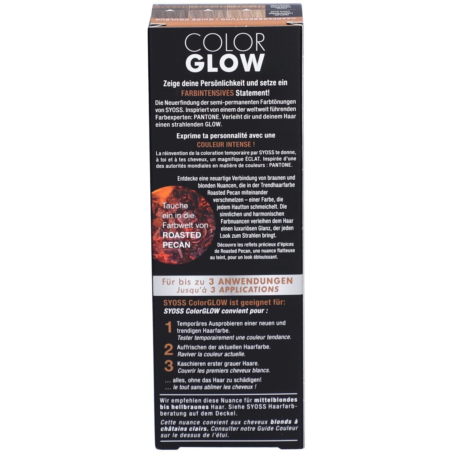 SYOSS Color Glow coloration ton sur ton roasted pecan