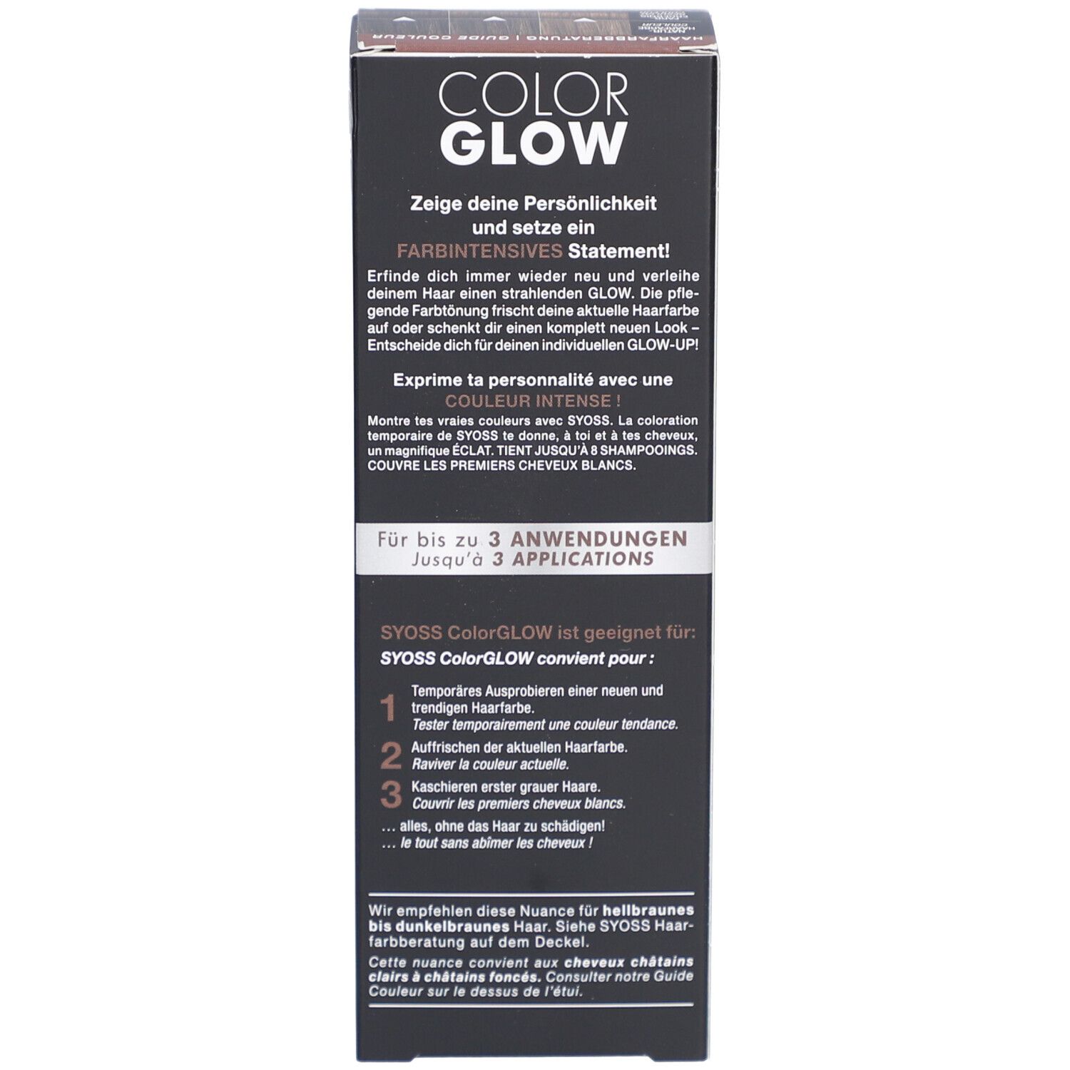 SYOSS Color Glow coloration soin ton sur ton brun profond