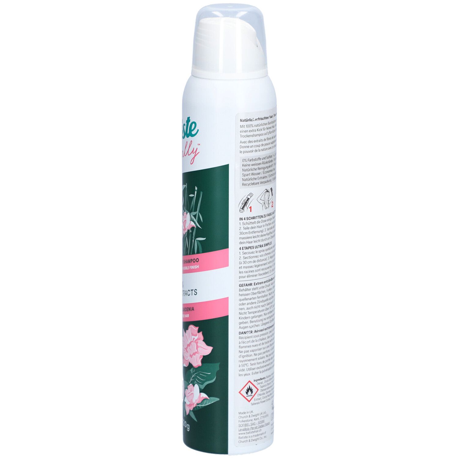 BATISTE Naturally Shampooing Sec - Fibre de Bambou et Gardernia