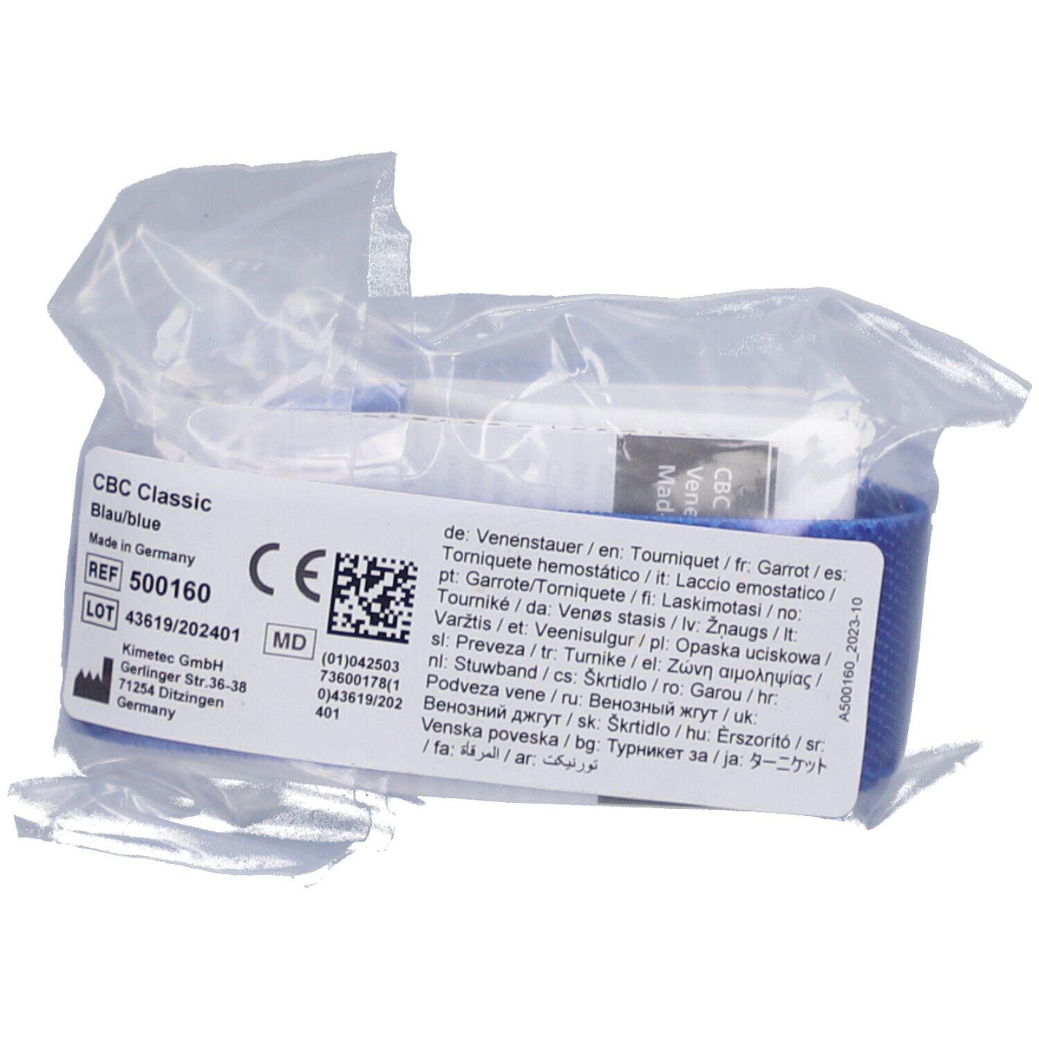 CBC Classic - Garrot d'Urgence pour Cliniques & Cabinets médicaux bleu