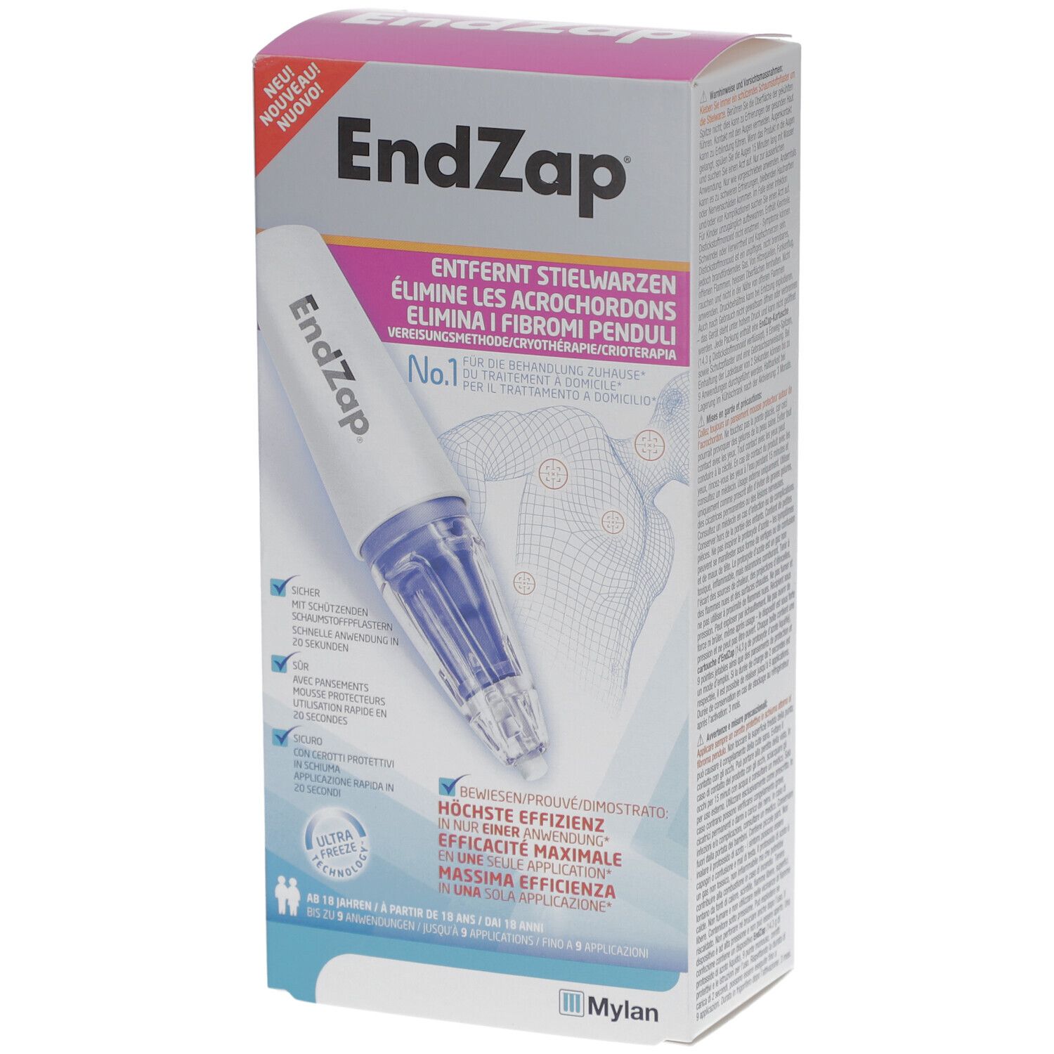 EndZap dispositif cryothérapeutique pour acrochordons