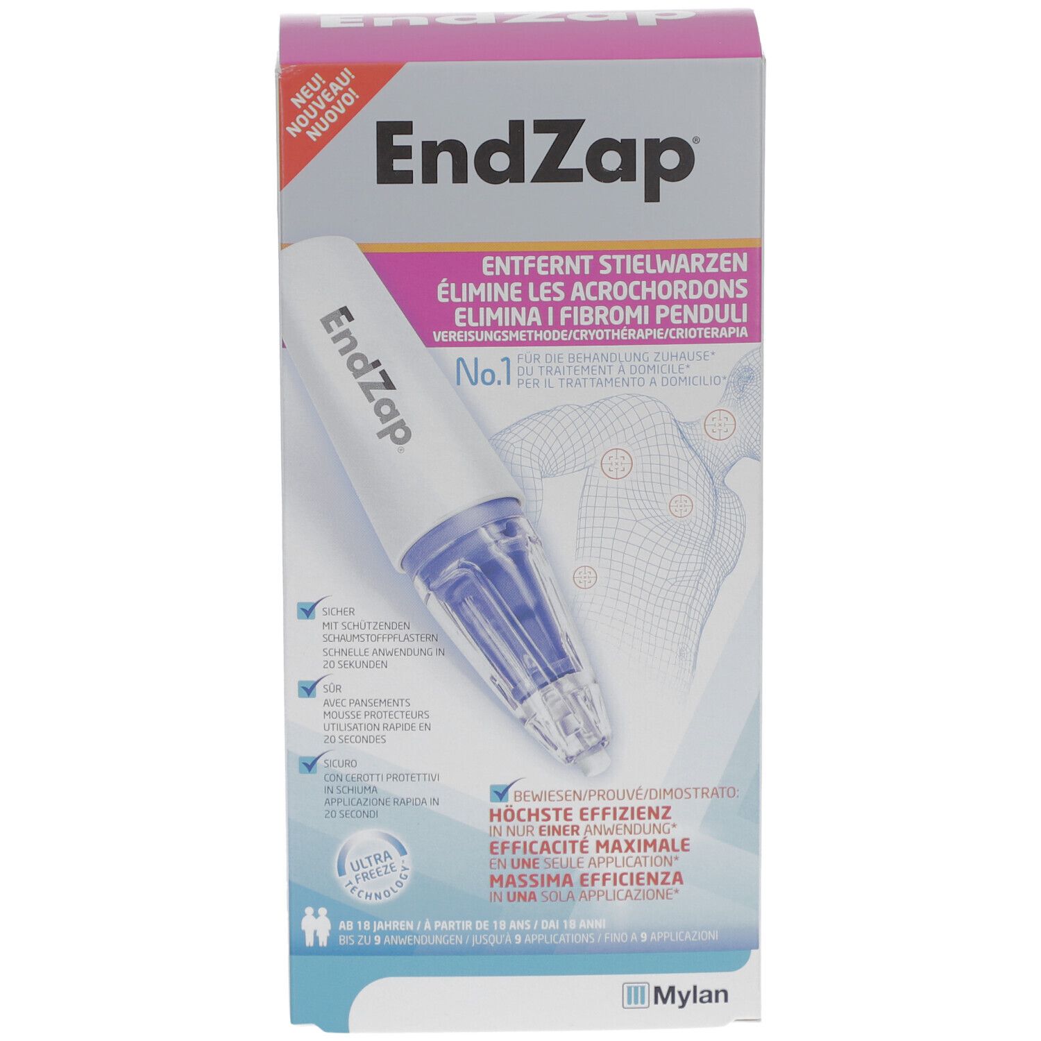 EndZap dispositif cryothérapeutique pour acrochordons