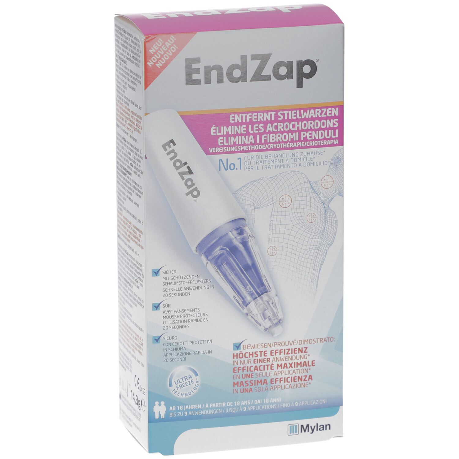 EndZap dispositif cryothérapeutique pour acrochordons