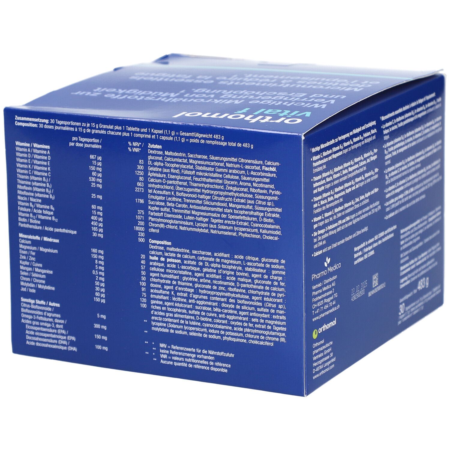 Orthomol Vital f pour femmes granules