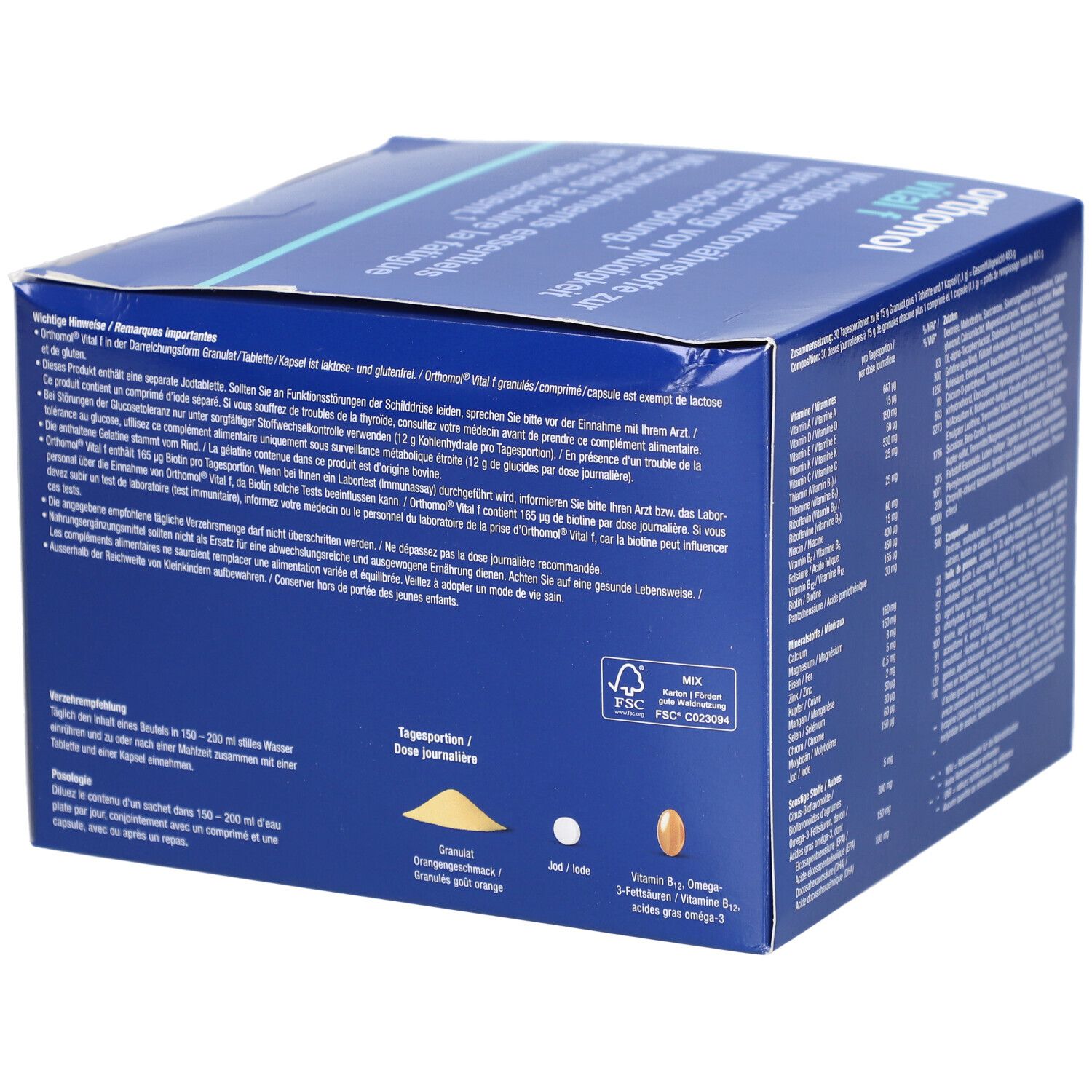 Orthomol Vital f pour femmes granules