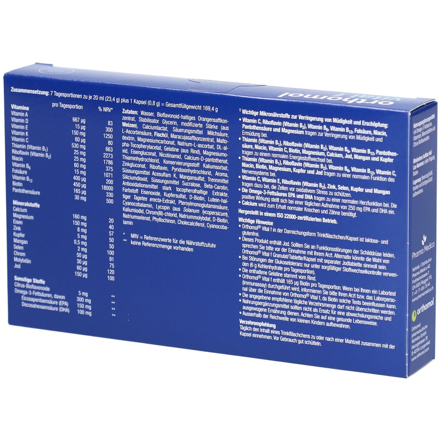 Orthomol Vital f pour femmes
