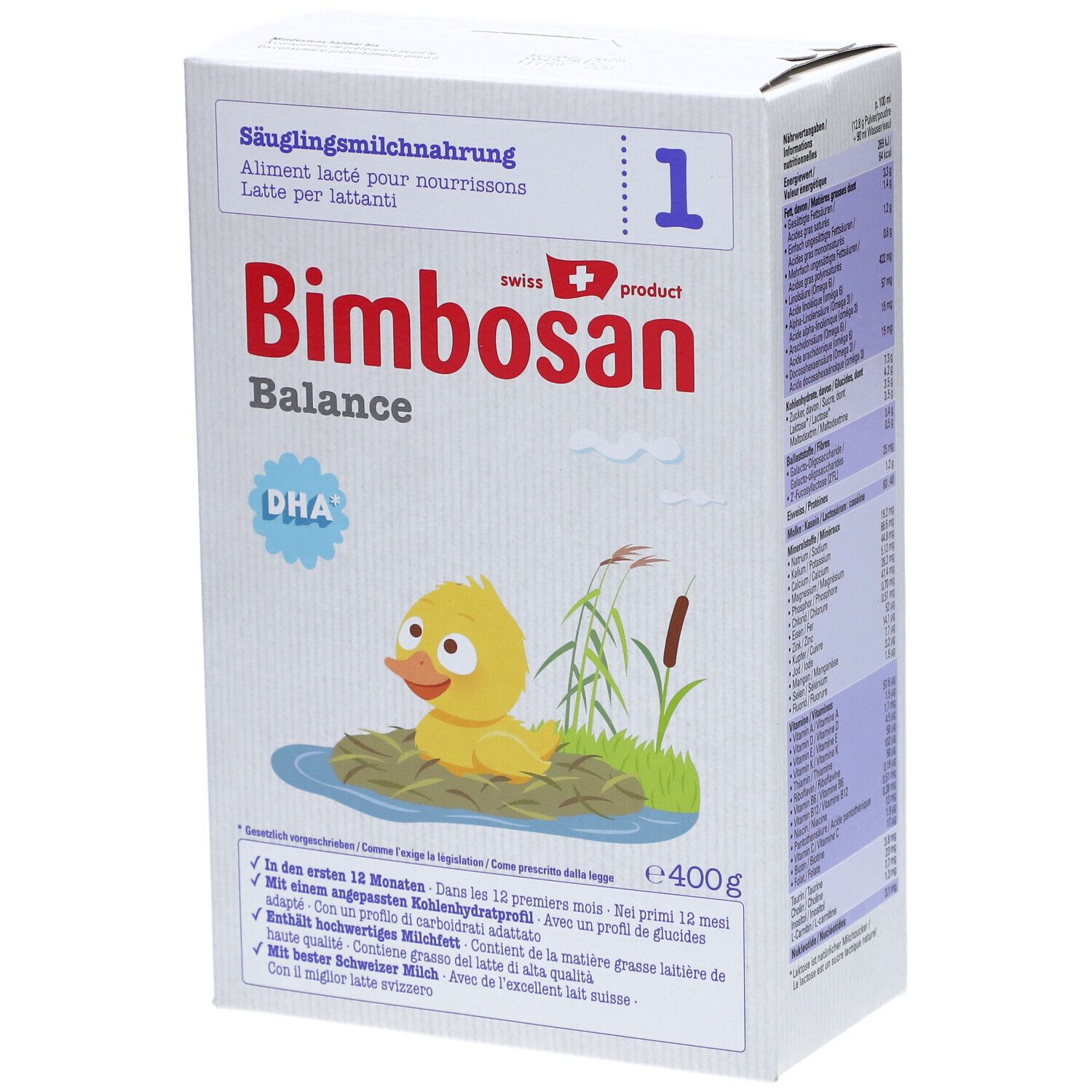 BIMBOSAN Balance 1 Aliment lacté pour nourrissons