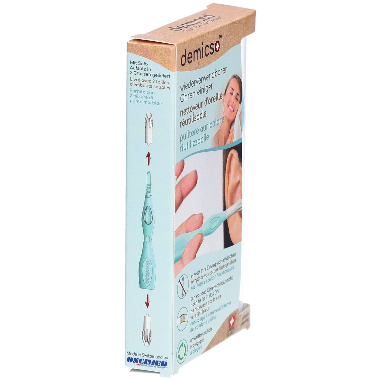DEMICSO Nettoyeur d'oreille réutilisable