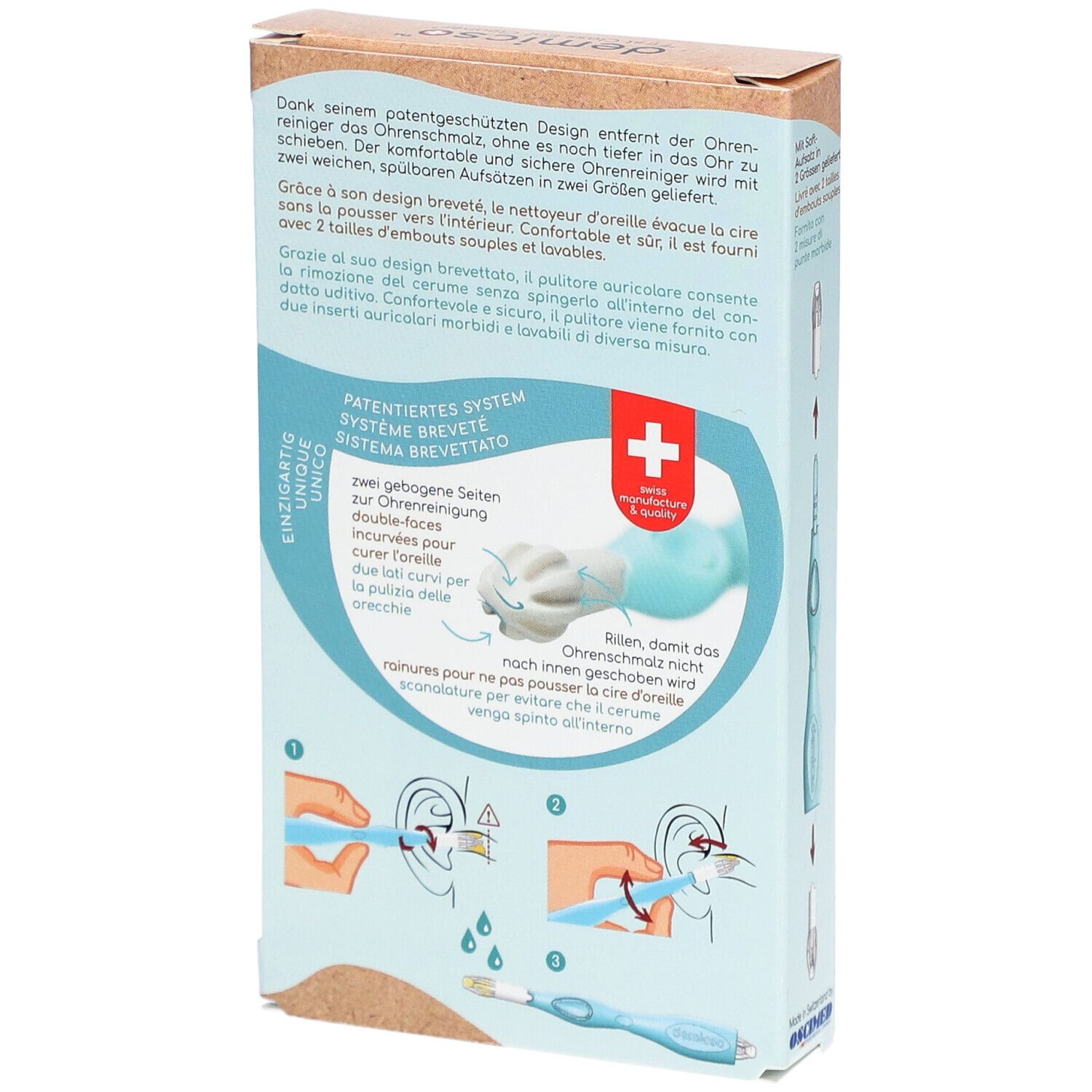 DEMICSO Nettoyeur d'oreille réutilisable