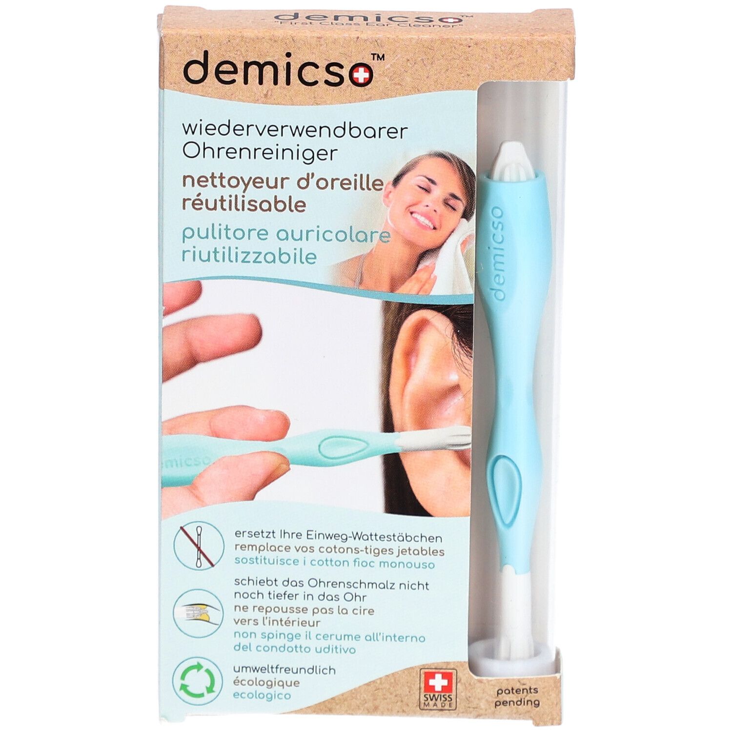 DEMICSO Nettoyeur d'oreille réutilisable