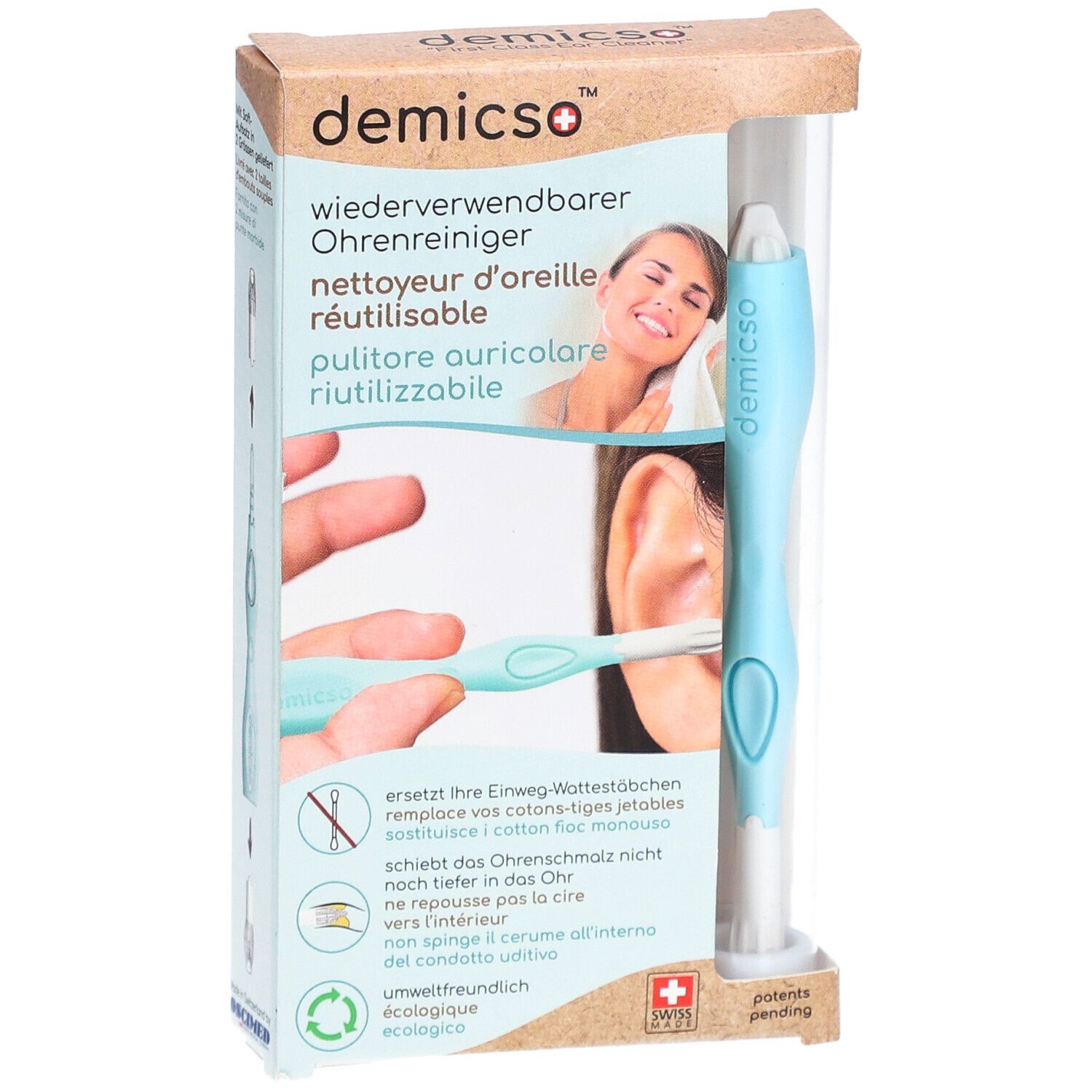DEMICSO Nettoyeur d'oreille réutilisable