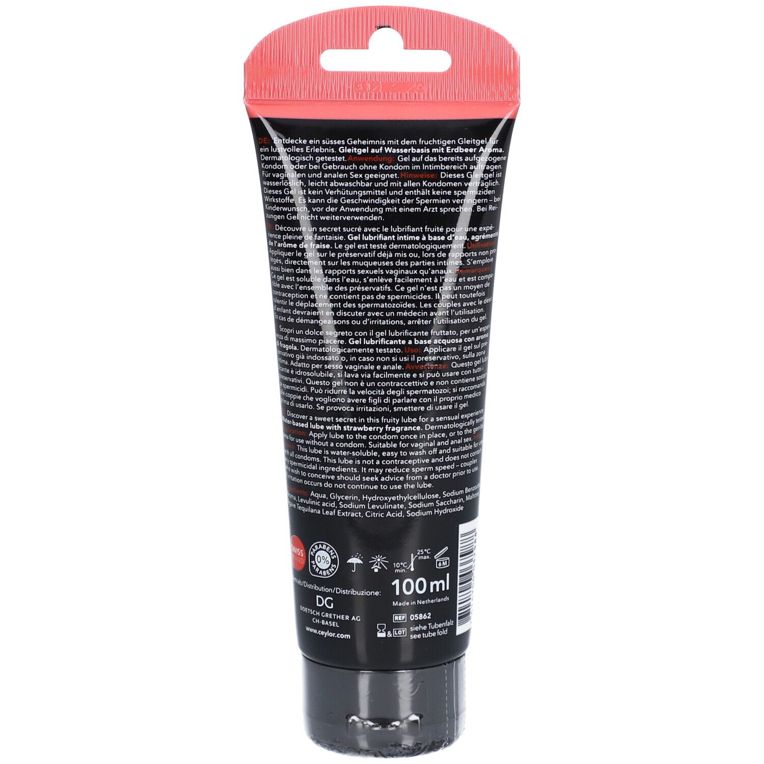 Ceylor Strawberry Kiss Gel Lubrifiant à l'Eau